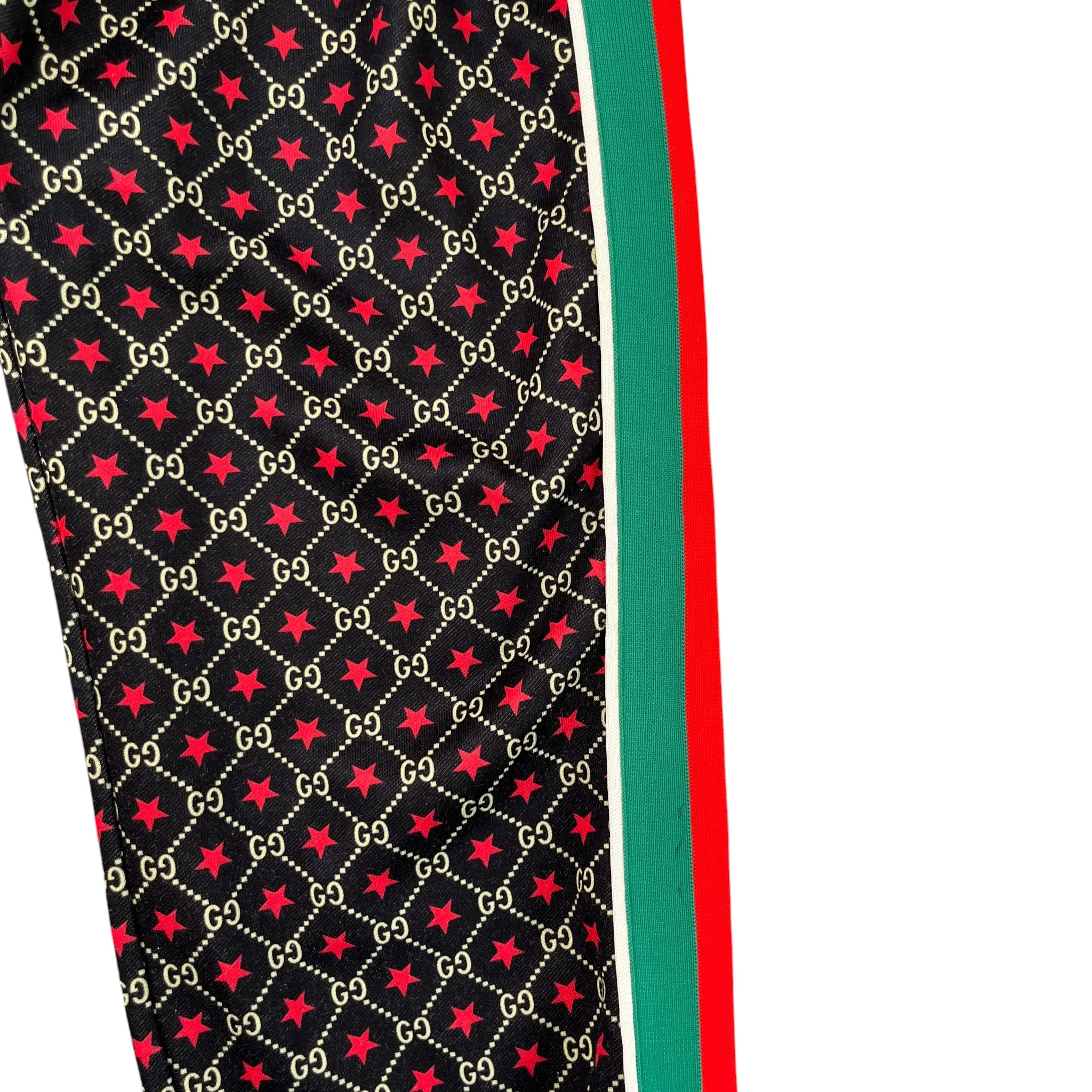 Men's Gg Print Jersey Track Joggers Black Size M - Image 5