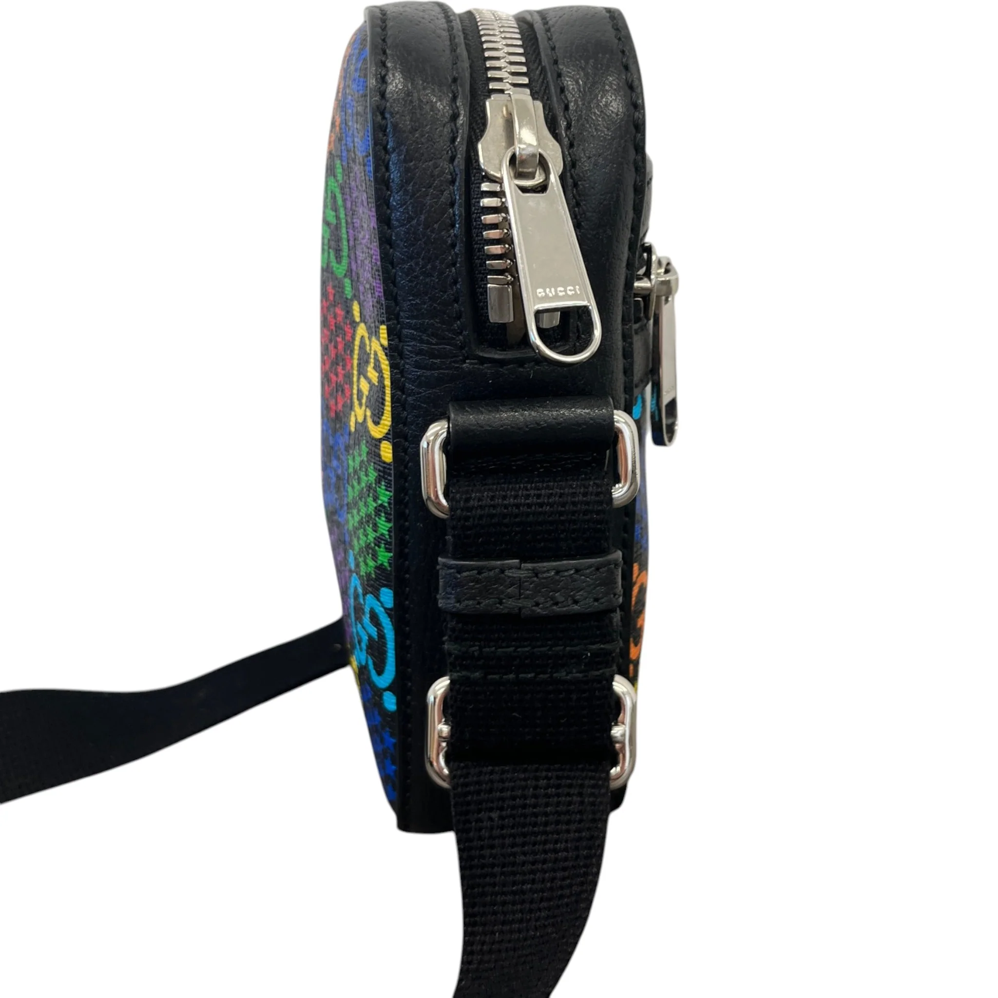 Men's Gg Psychedelic Messenger Bag Black - Image 5