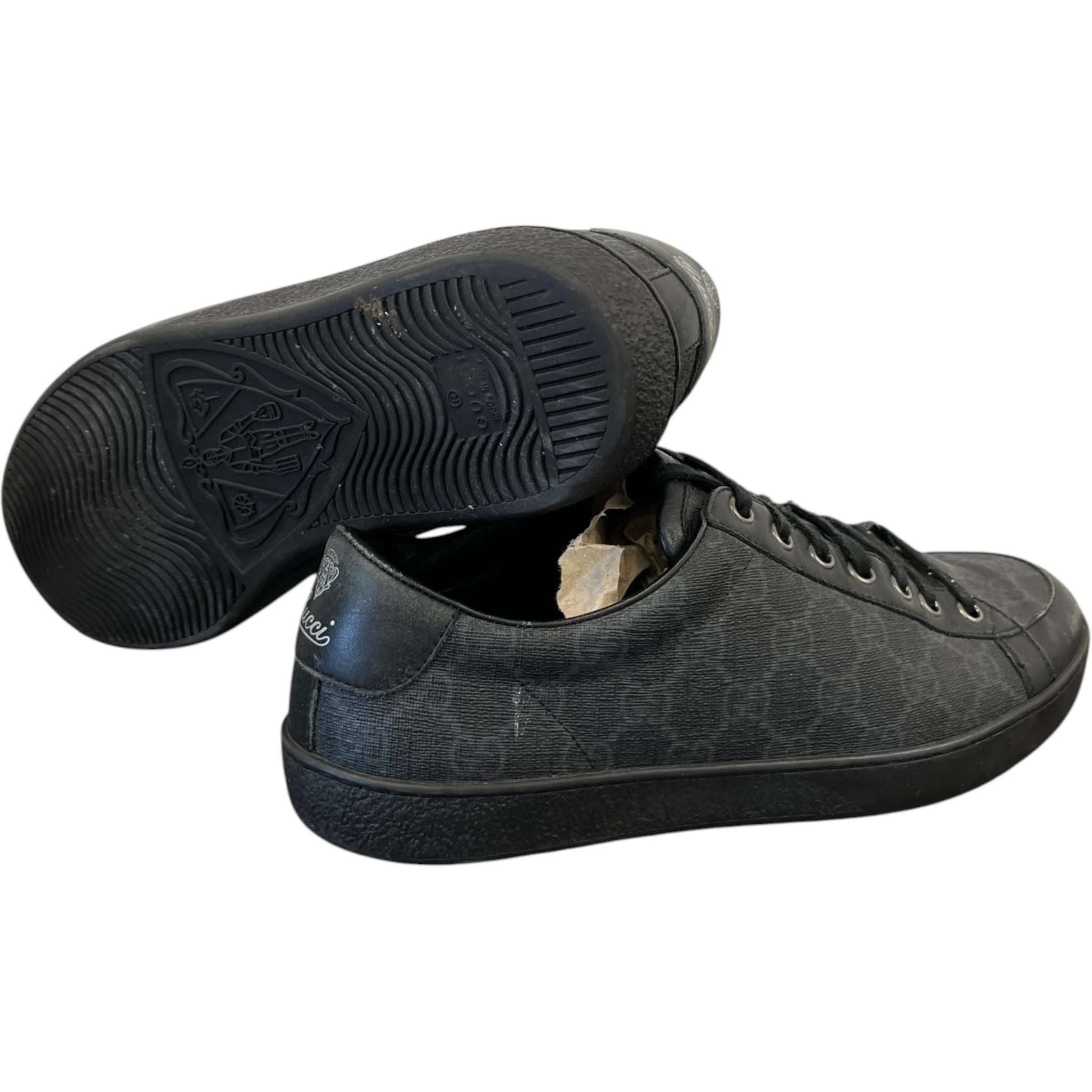 Men's Gg Supreme Ace Low Trainers Black Size EU 41 / UK 7 - Image 10