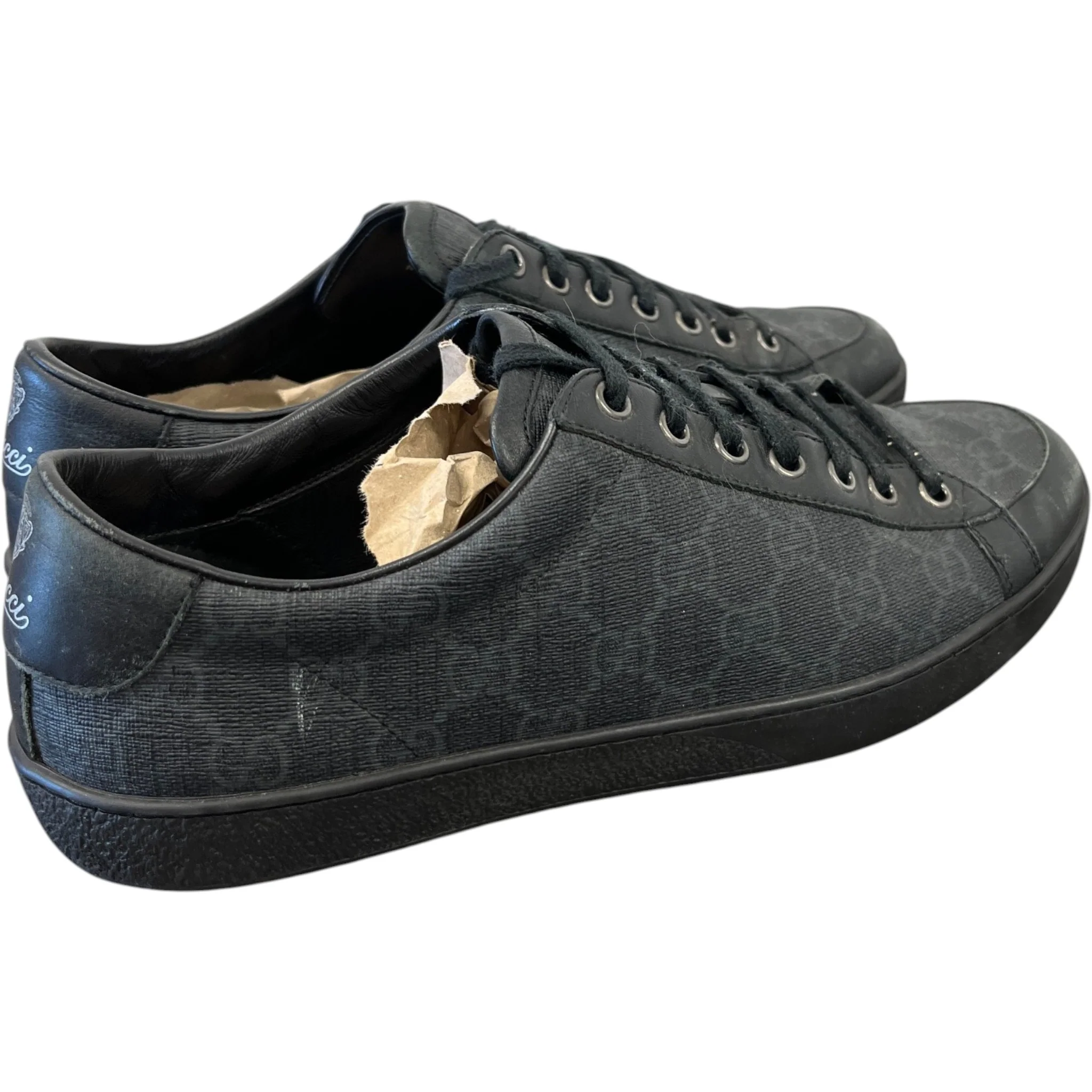 Men's Gg Supreme Ace Low Trainers Black Size EU 41 / UK 7 - Image 8