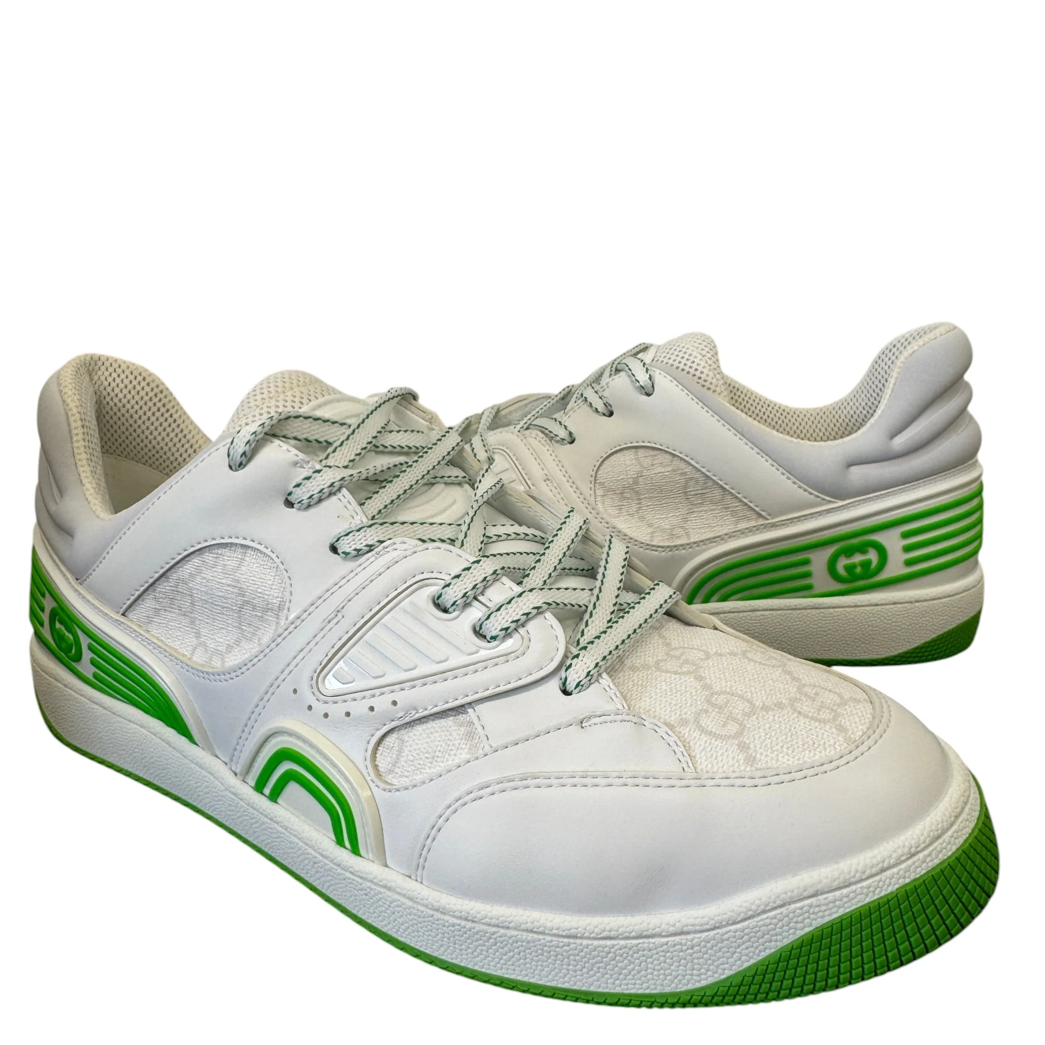 Men's Gg Supreme Basket Low Trainers White Size EU 43 / UK 9 - Image 3