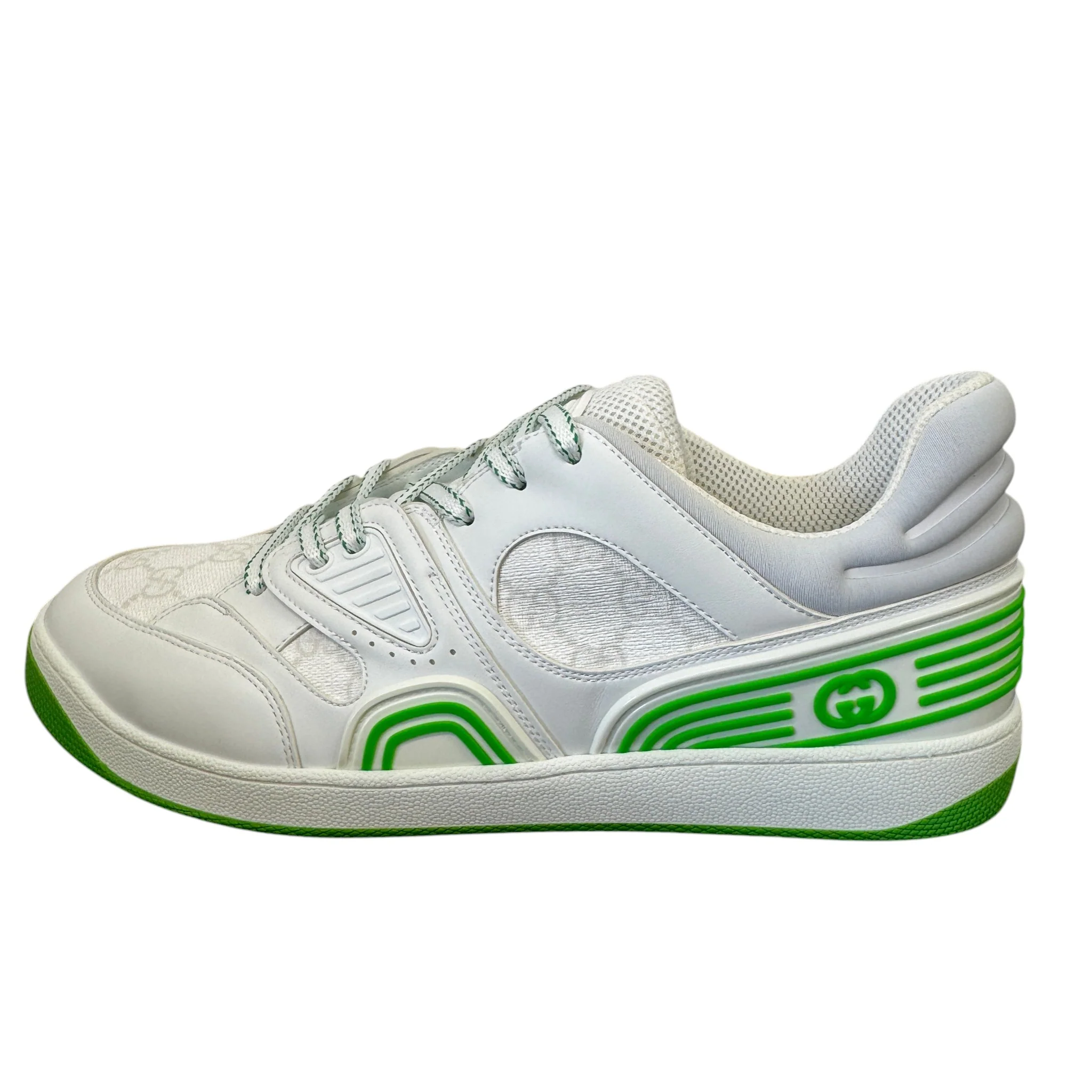 Men's Gg Supreme Basket Low Trainers White Size EU 43 / UK 9 - Image 4