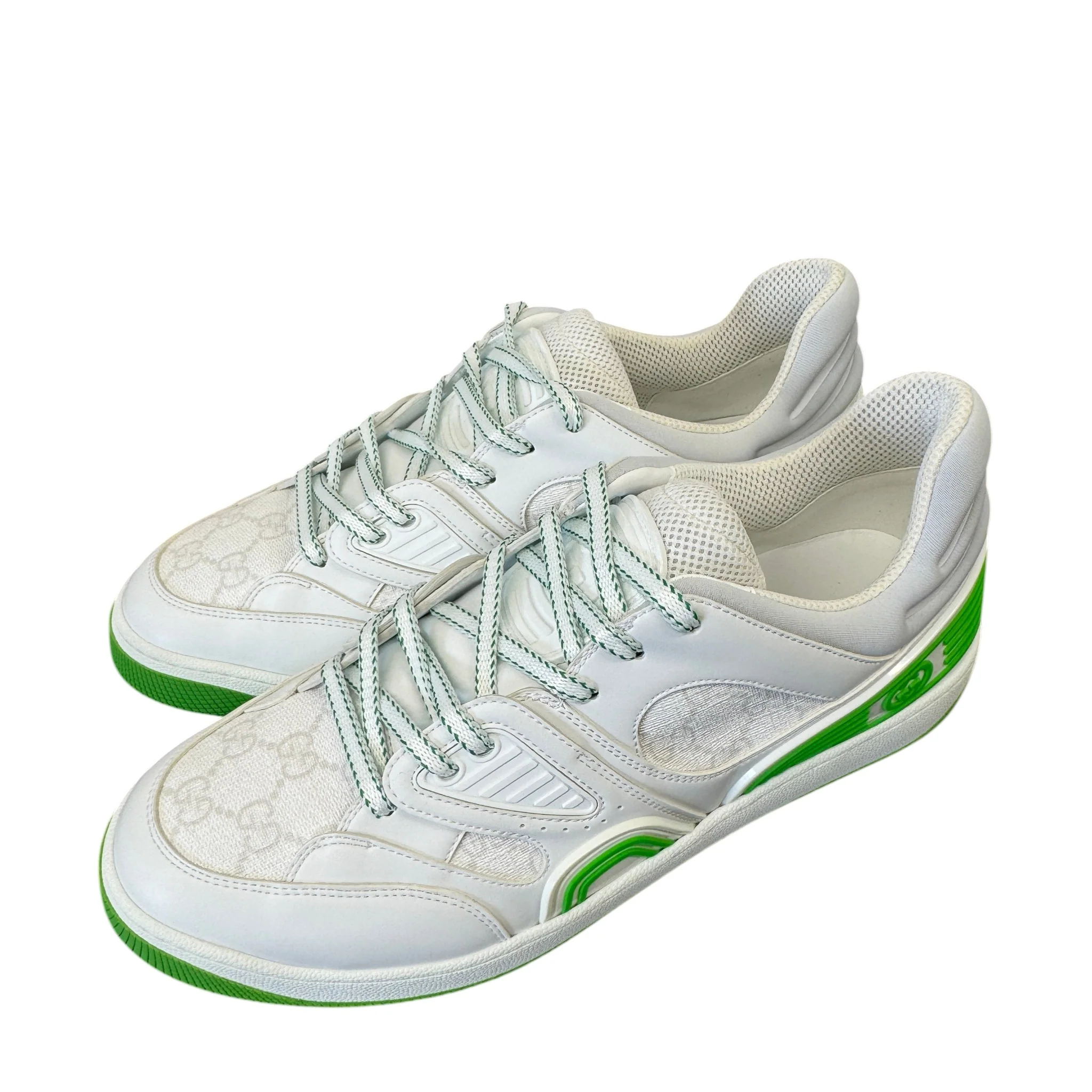 Men's Gg Supreme Basket Low Trainers White Size EU 43 / UK 9 - Image 7