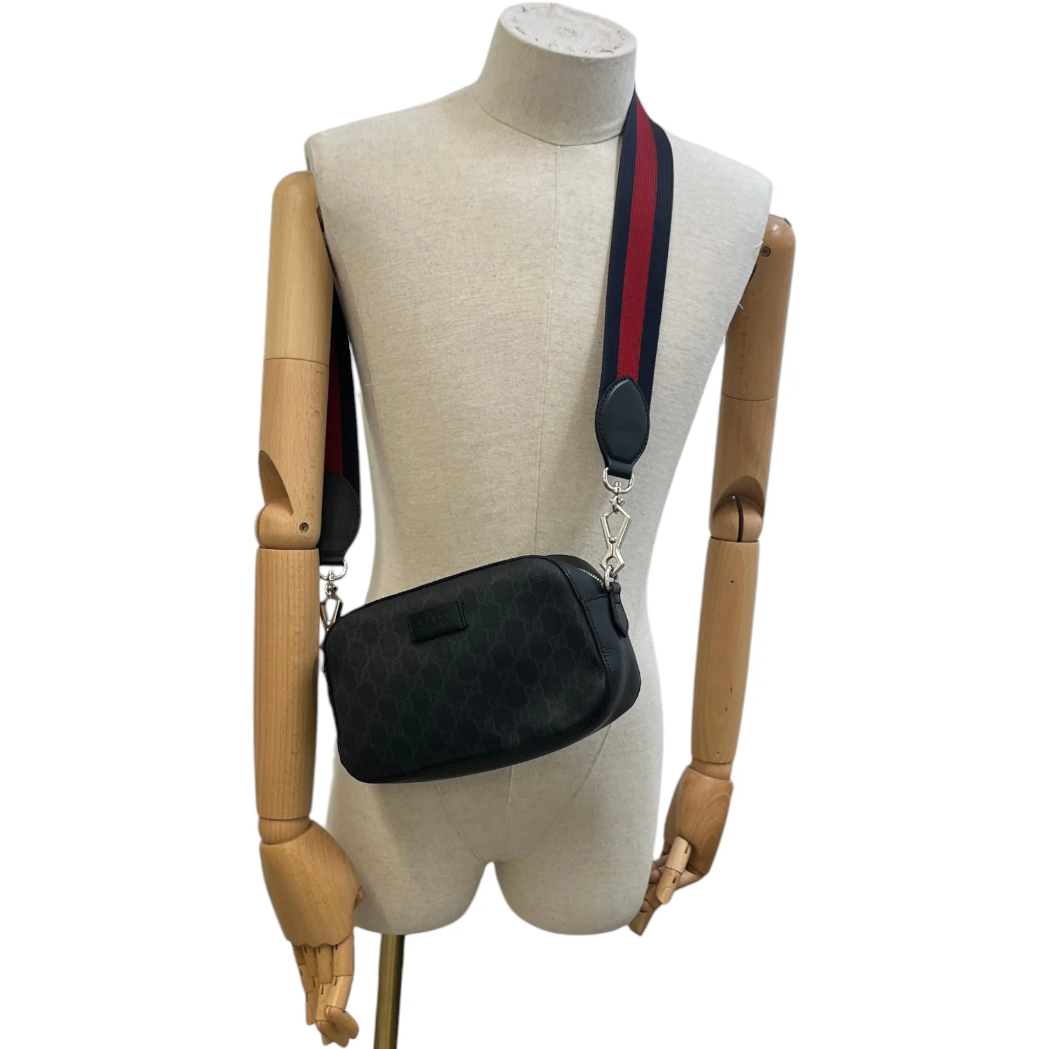 Men's Gg Supreme Belt Bag Black - Image 2