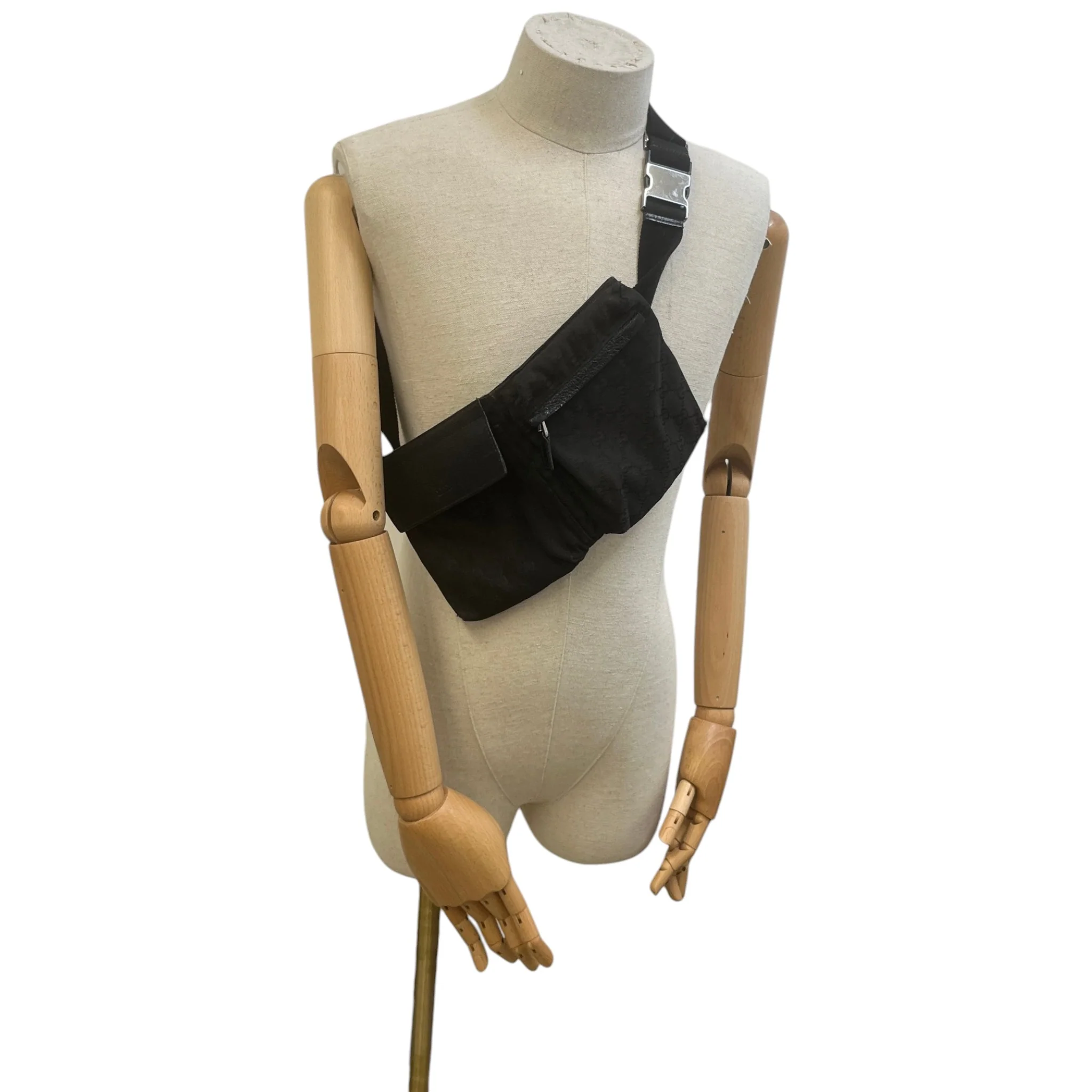 Men's Gg Supreme Belt Bag Black - Image 2