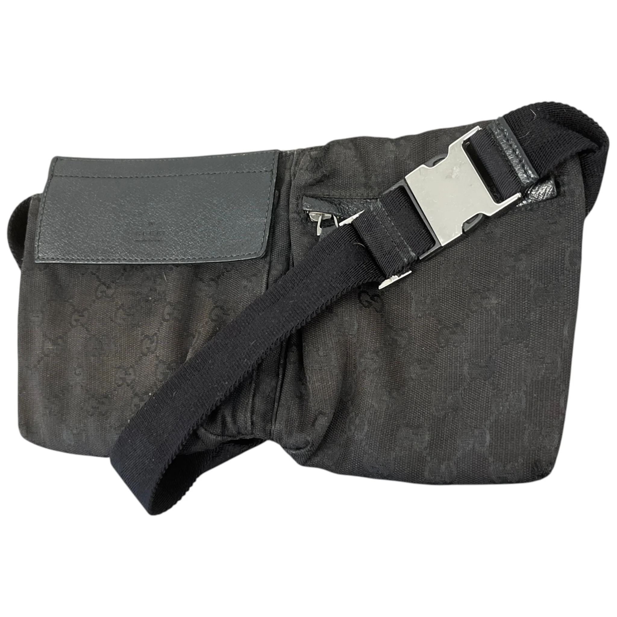 Men's Gg Supreme Belt Bag Black - Image 4
