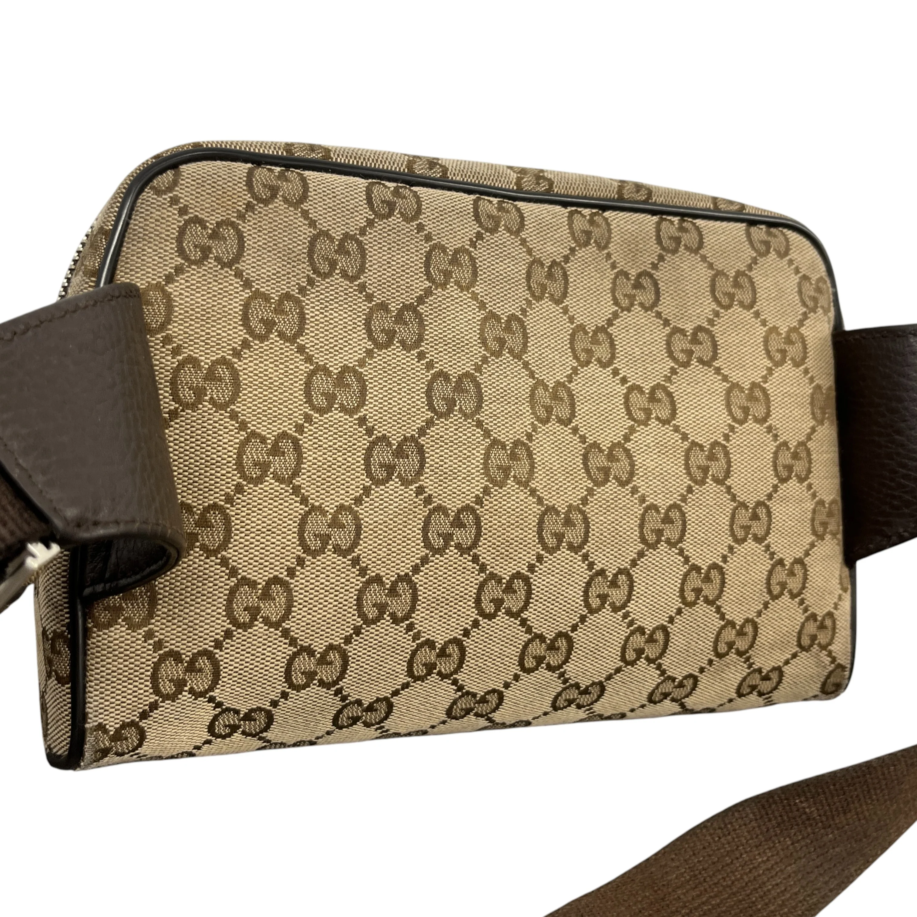 Men's Gg Supreme Belt Bag Brown - Image 7