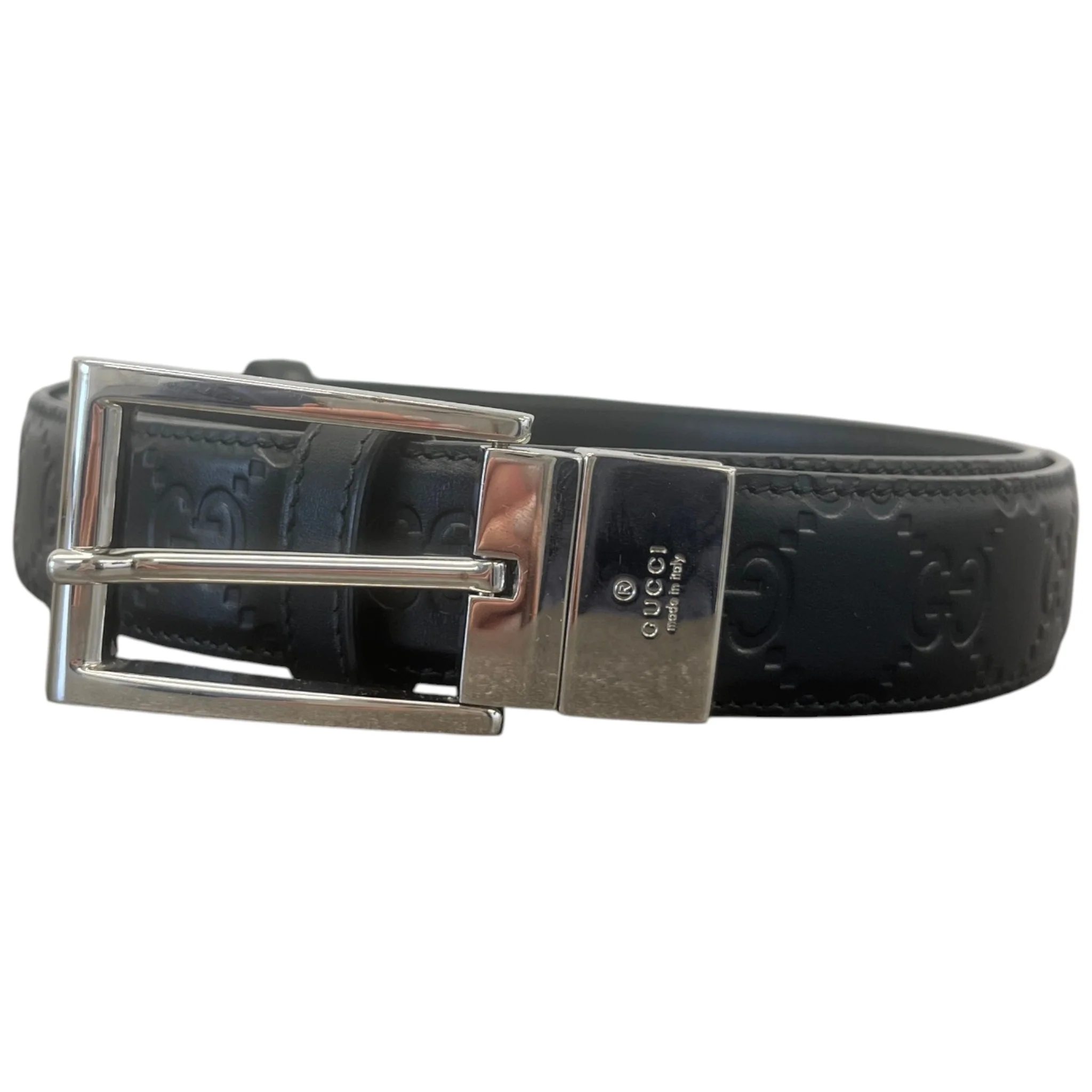 Men's Gg Supreme Belt Black Size Waist 36"