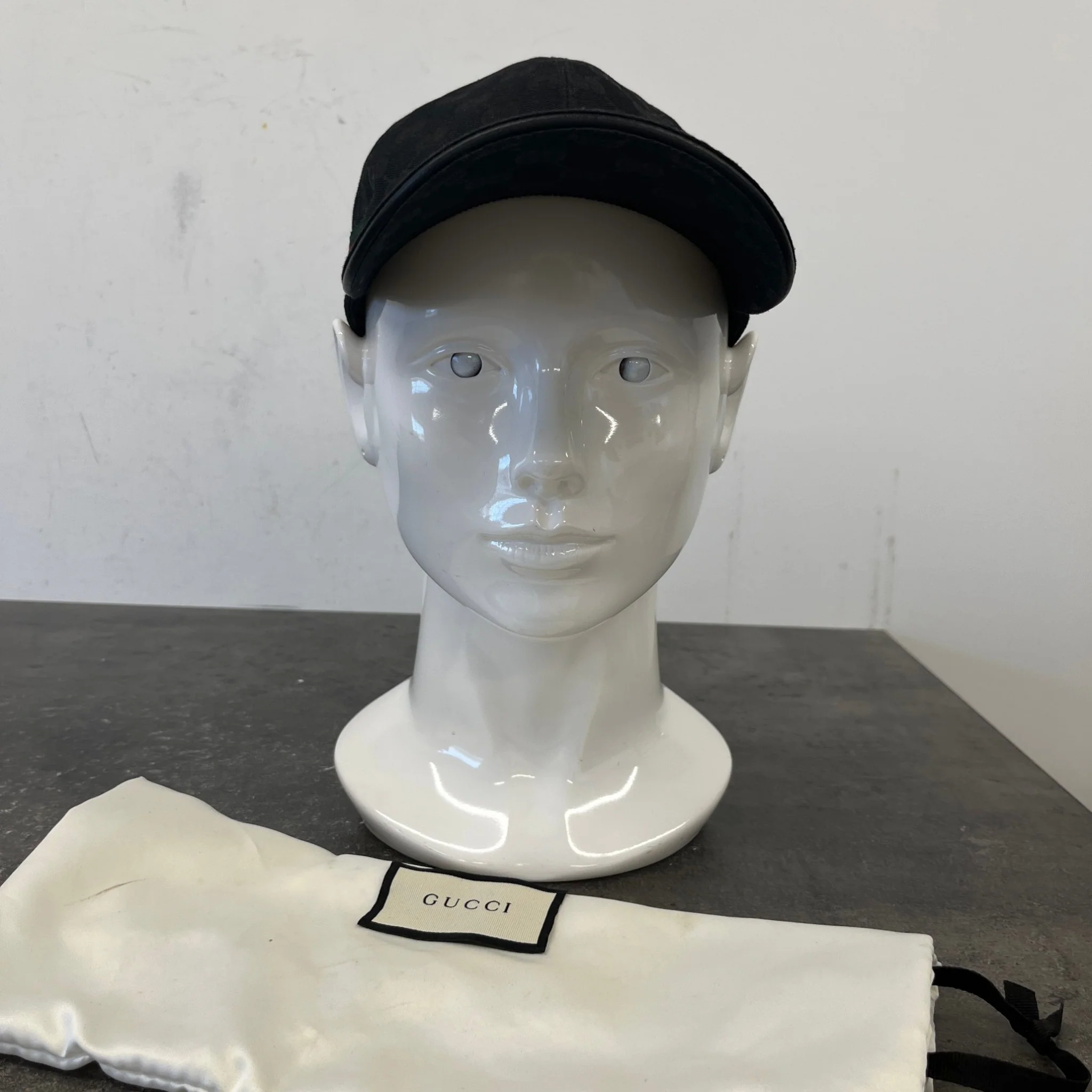 Men's Gg Supreme Cap Black Size M - Image 11