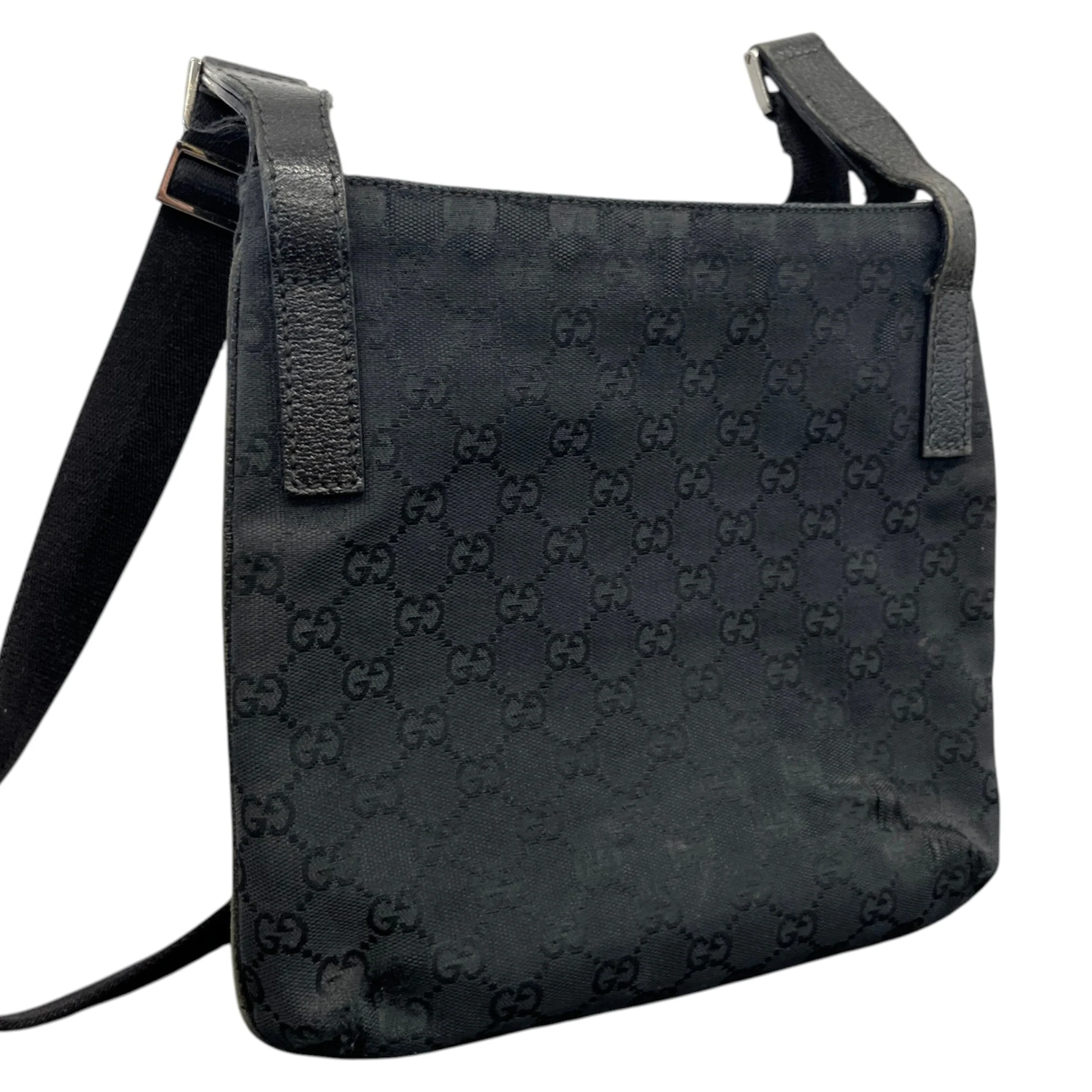 Men's Gg Supreme Crossbody Bag Black - Image 6