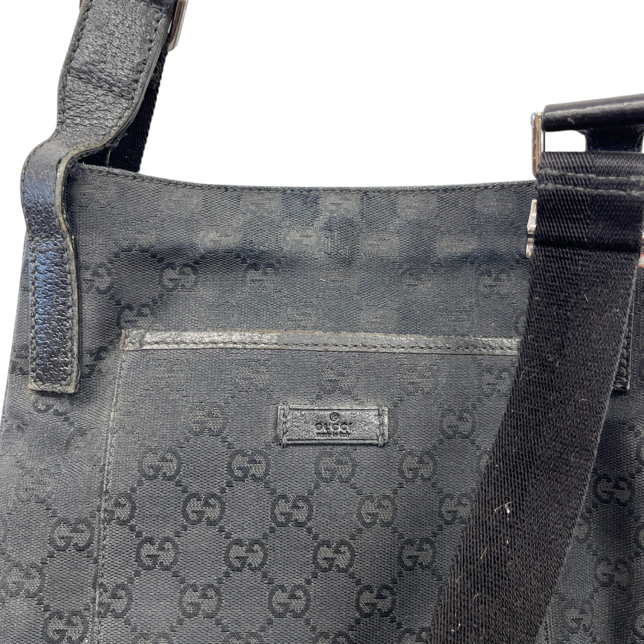 Men's Gg Supreme Crossbody Bag Black - Image 9