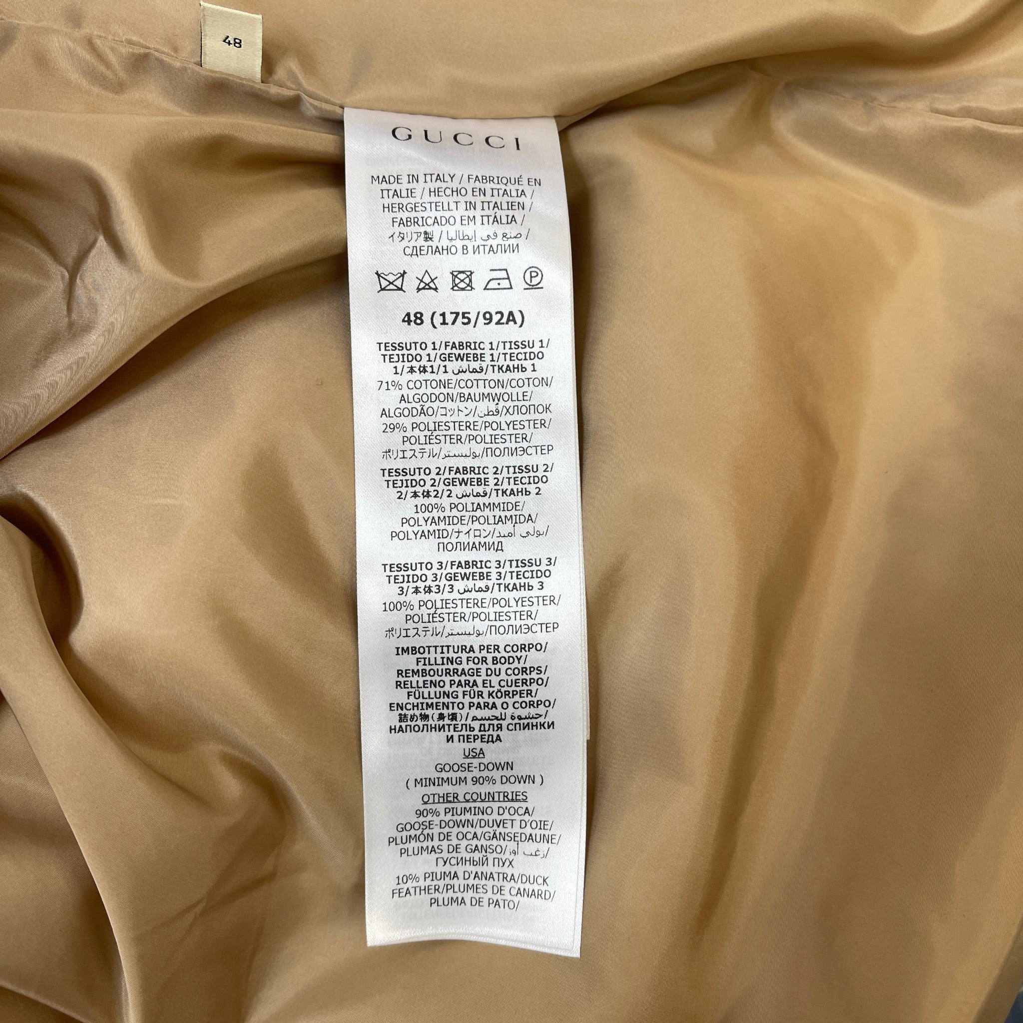 Men's Gg Supreme Detachable Hood Gilet Brown Size IT 48 / M - Image 7