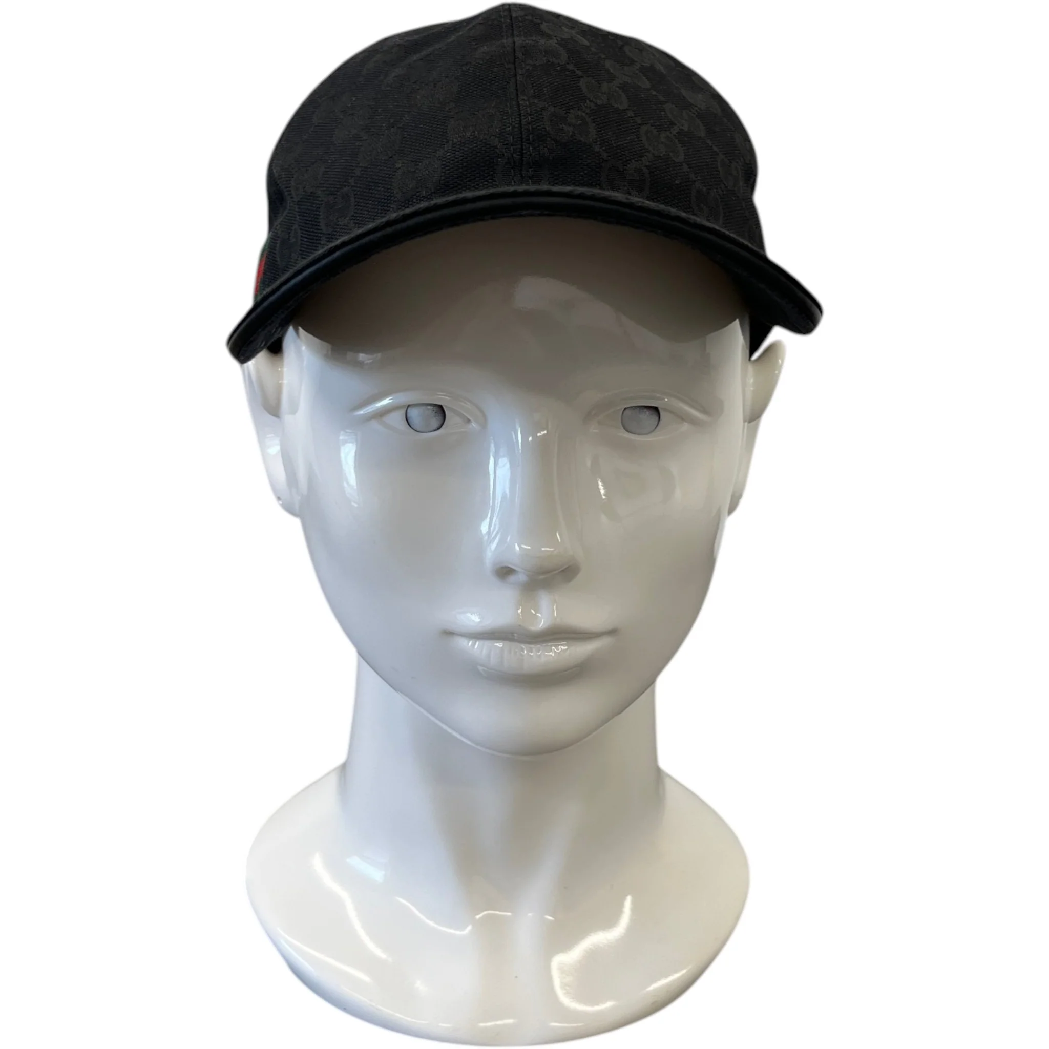 Men's Gg Supreme Hat Black Size XS - Image 2