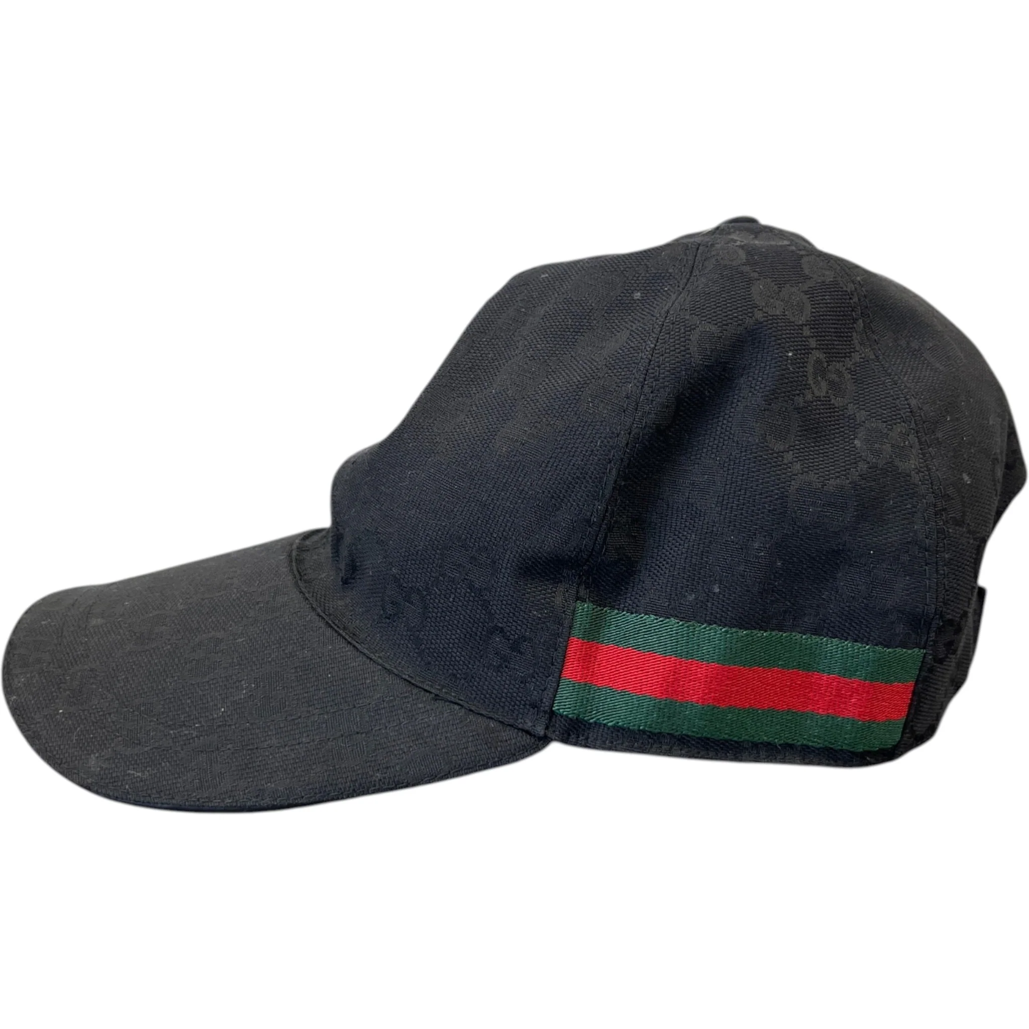 Men's Gg Supreme Hat Black Size XS - Image 6