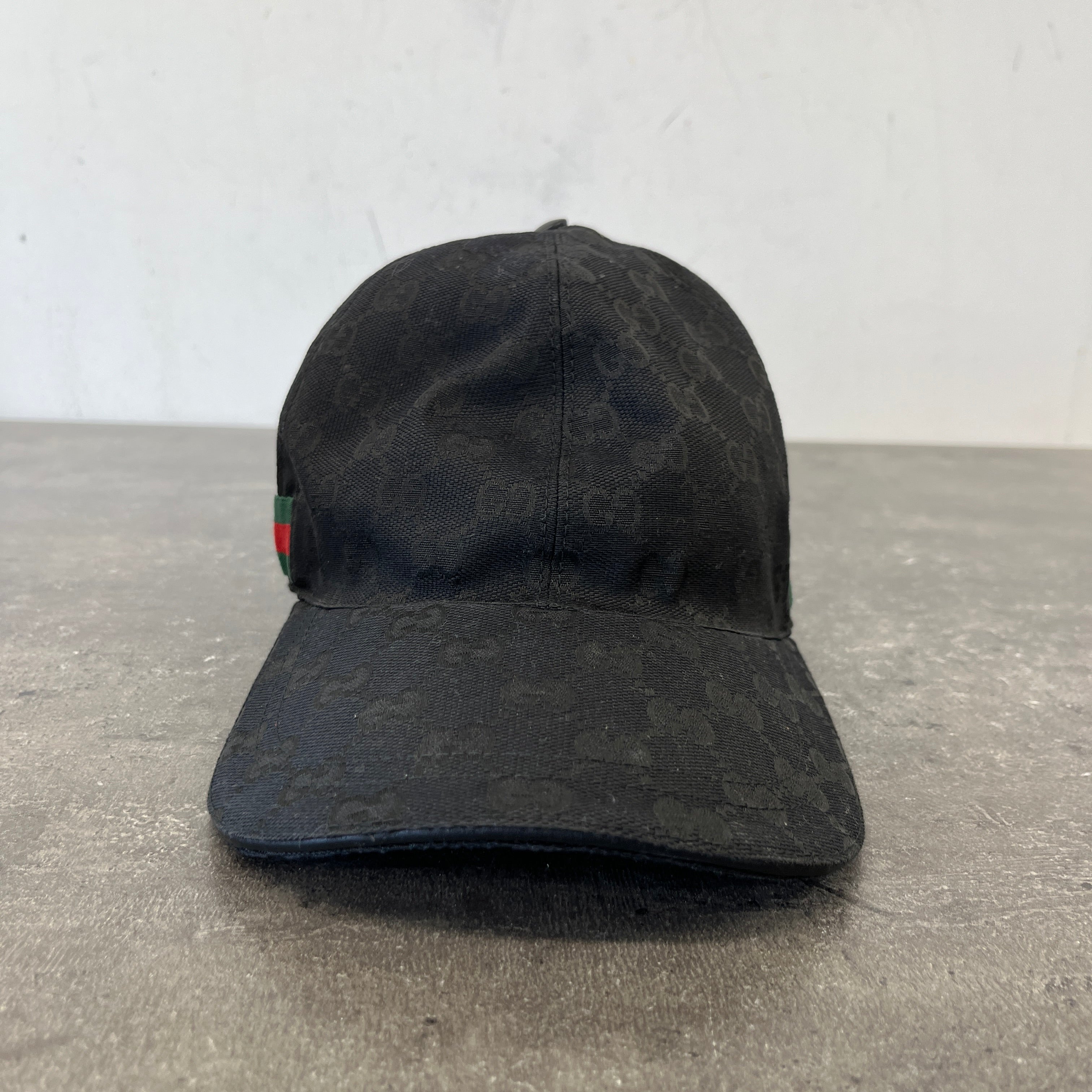Men's Gg Supreme Hat Black Size XS - Image 9