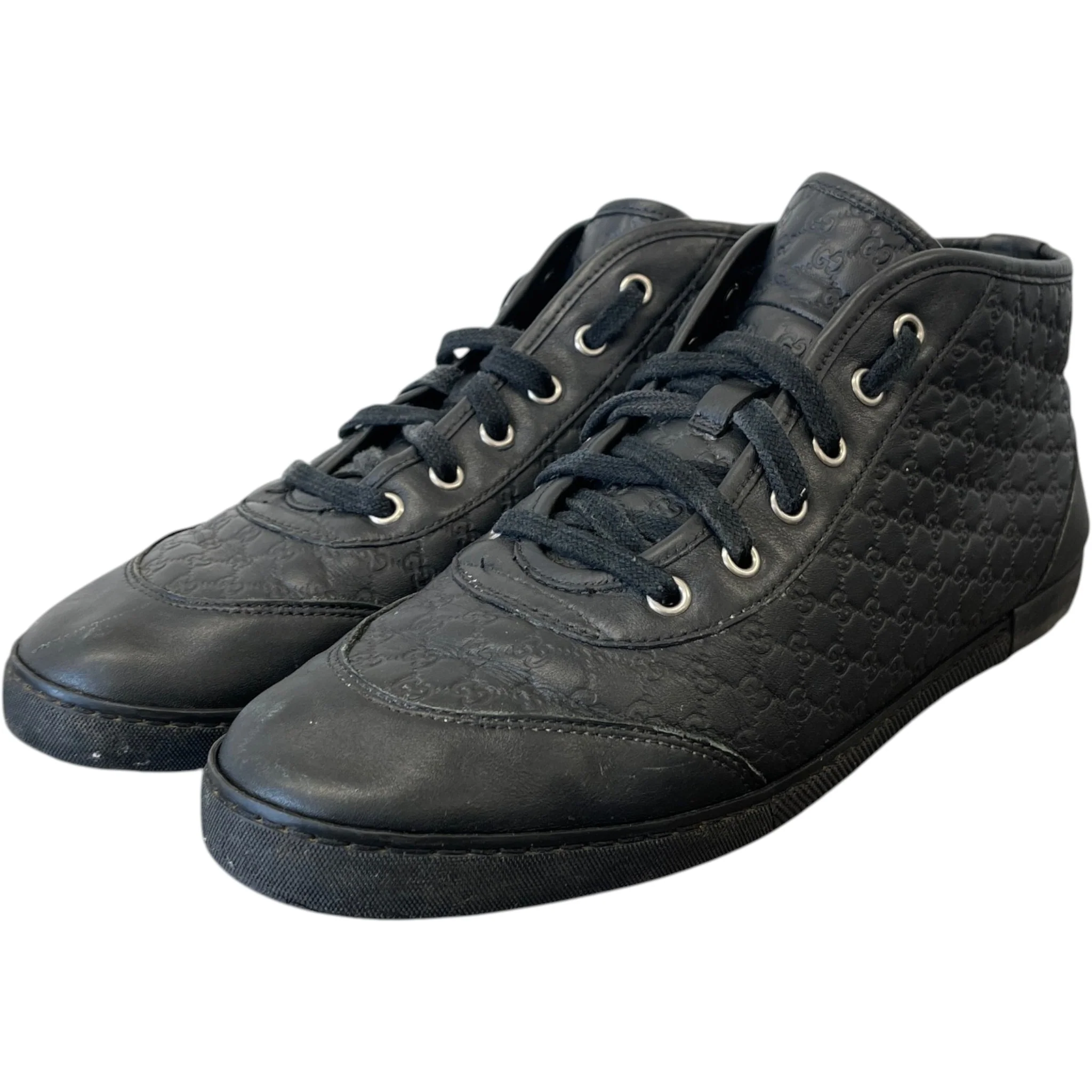 Men's Gg Supreme High Trainers Black Size EU 40 / UK 6 - Image 11