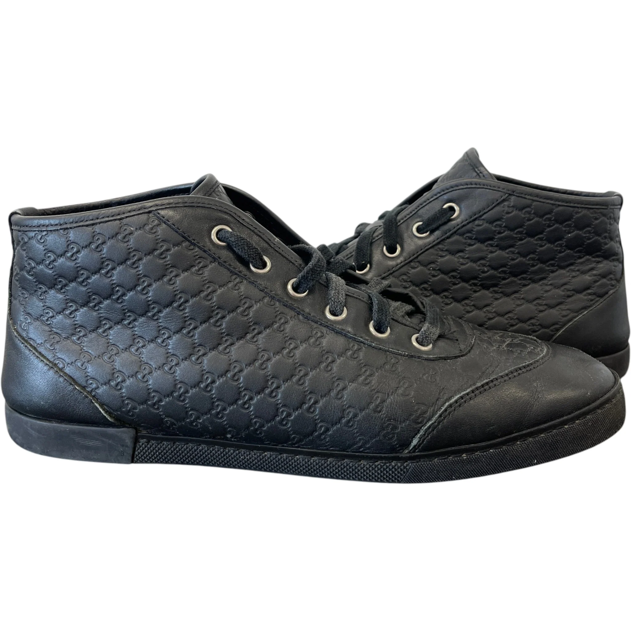 Men's Gg Supreme High Trainers Black Size EU 40 / UK 6 - Image 3
