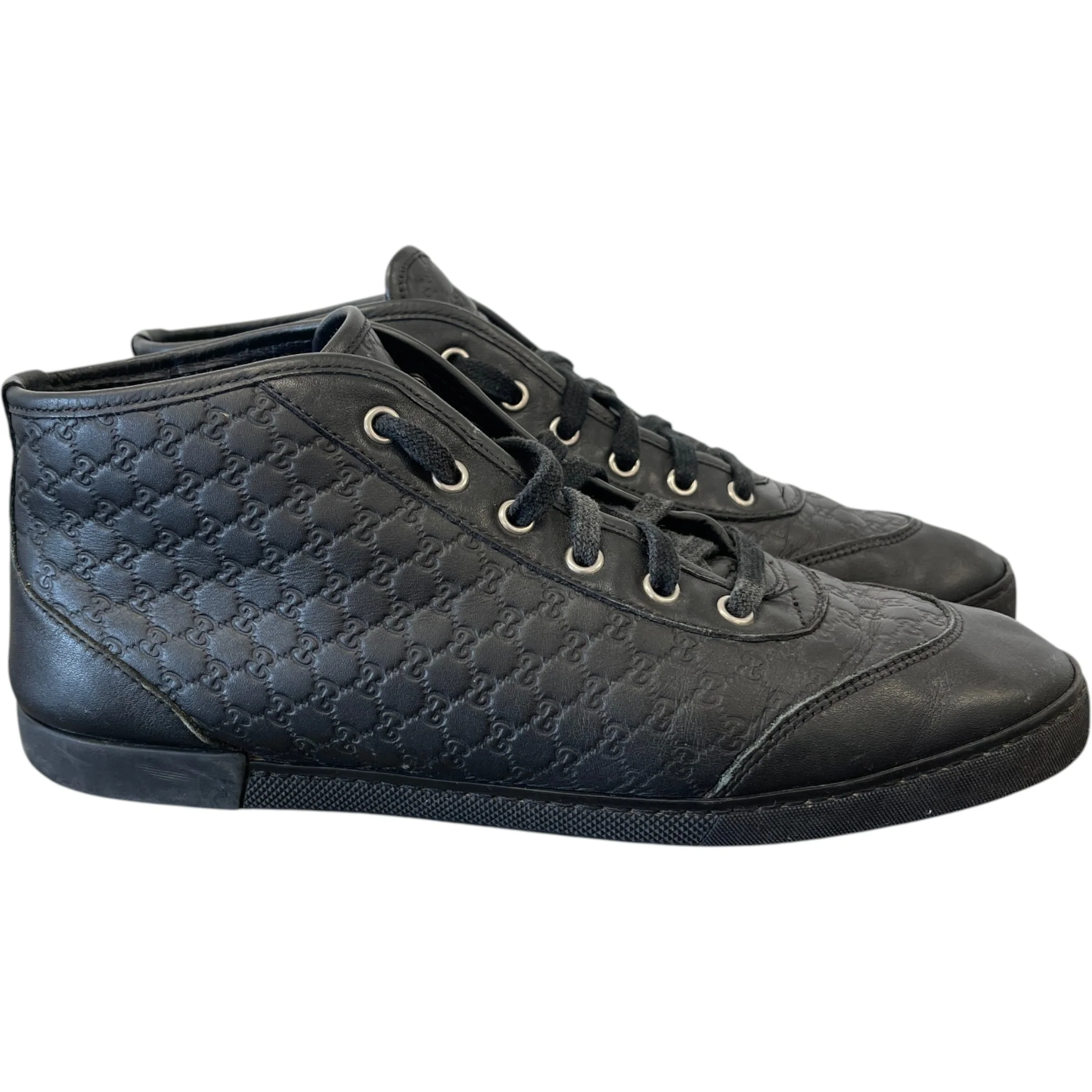 Men's Gg Supreme High Trainers Black Size EU 40 / UK 6 - Image 8