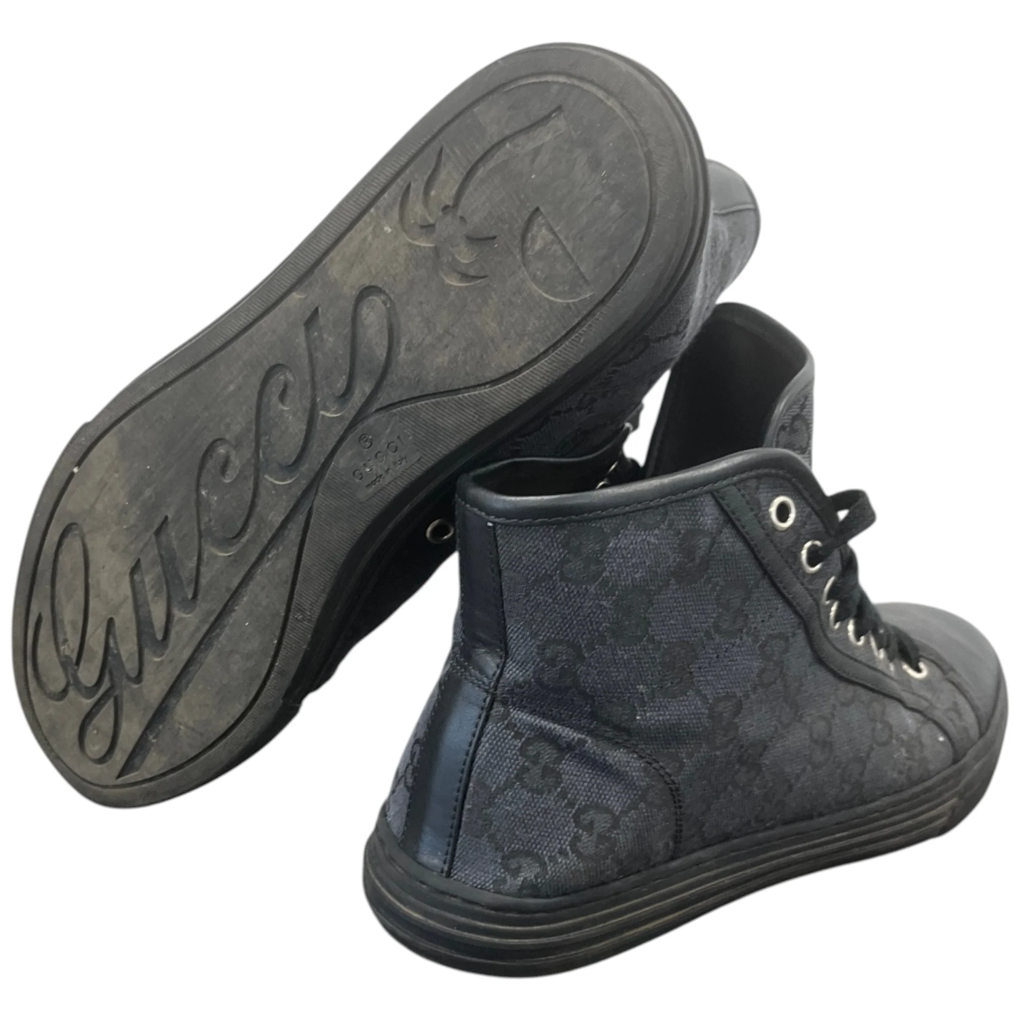 Men's Gg Supreme High Trainers Black Size EU 40.5 / UK 6.5 - Image 10