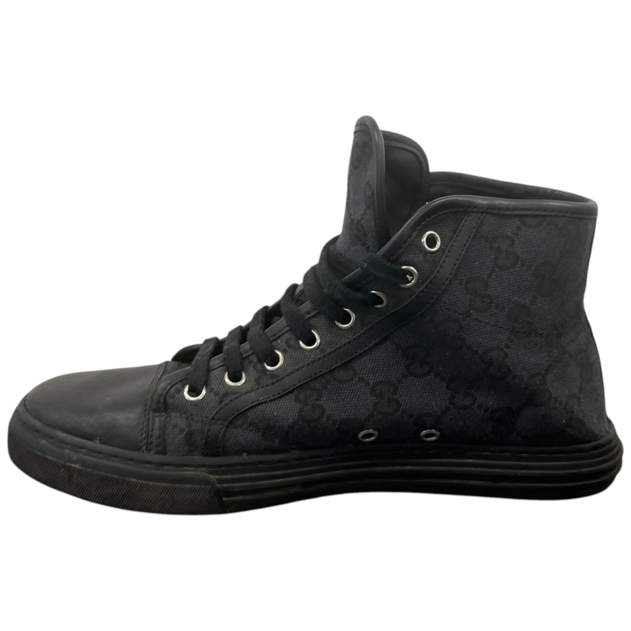 Men's Gg Supreme High Trainers Black Size EU 40.5 / UK 6.5 - Image 2
