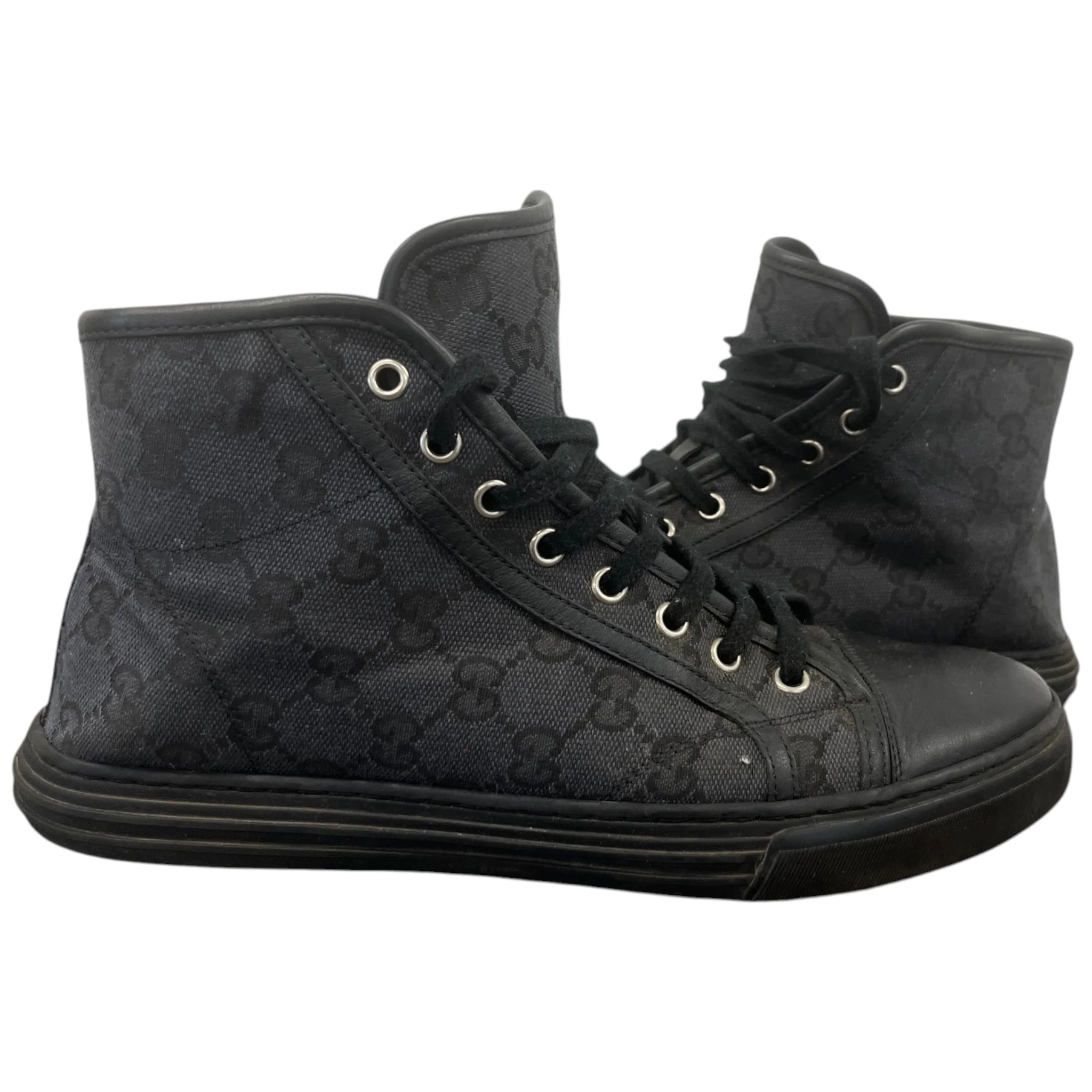 Men's Gg Supreme High Trainers Black Size EU 40.5 / UK 6.5 - Image 3