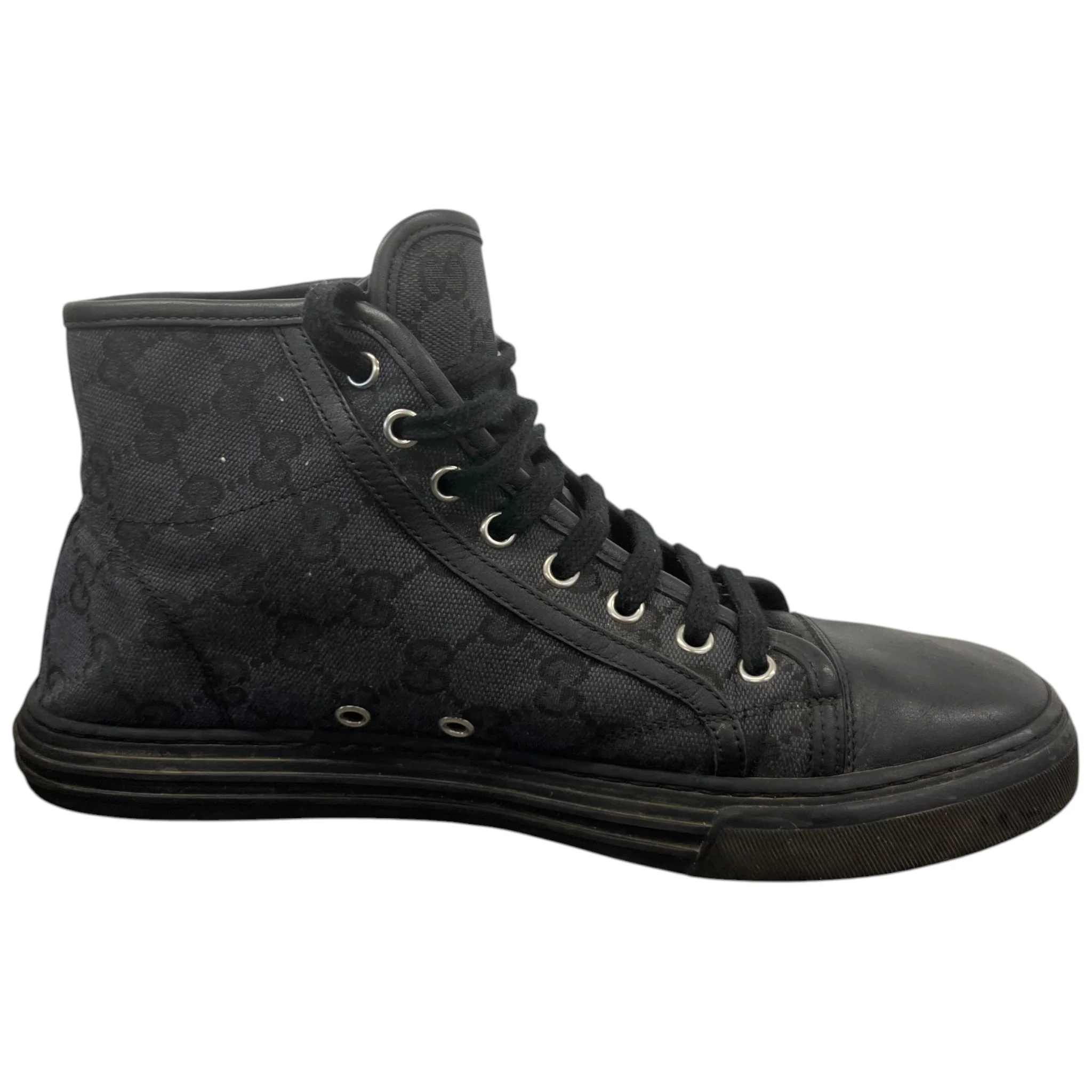 Men's Gg Supreme High Trainers Black Size EU 40.5 / UK 6.5 - Image 4