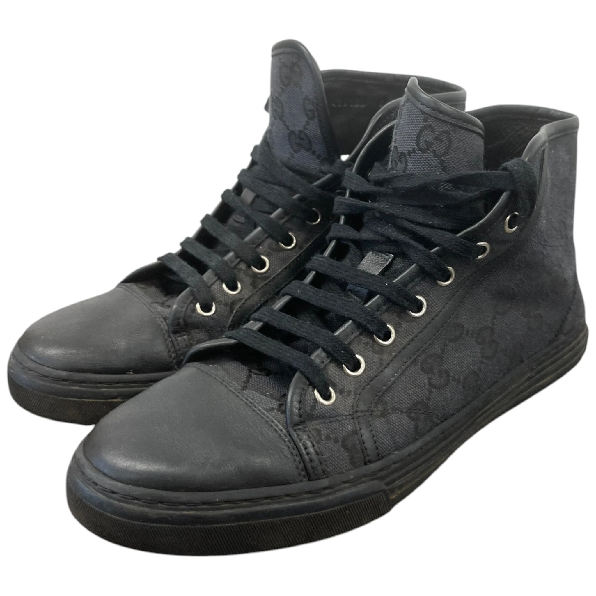 Men's Gg Supreme High Trainers Black Size EU 40.5 / UK 6.5 - Image 9