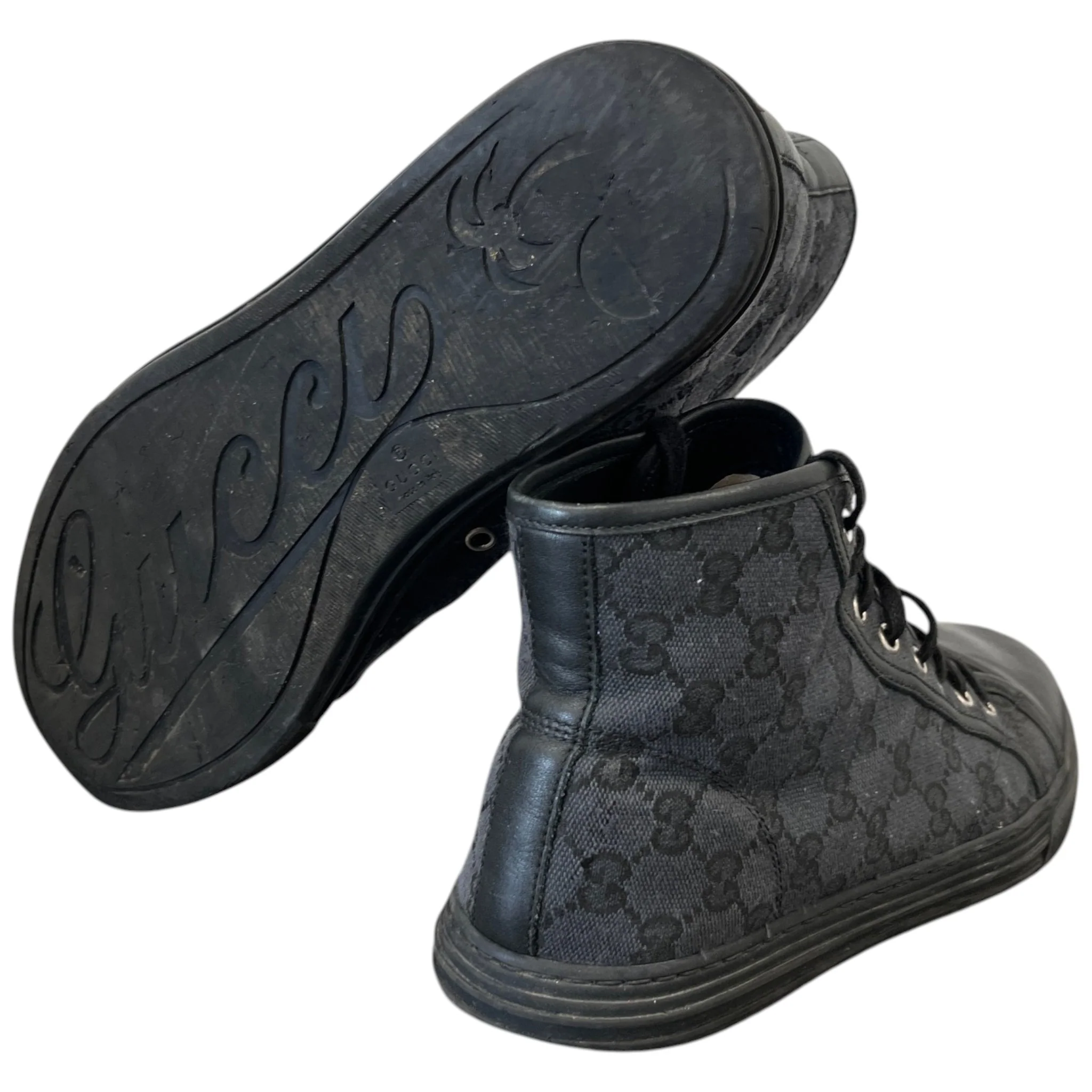 Men's Gg Supreme High Trainers Black Size EU 42 / UK 8 - Image 10