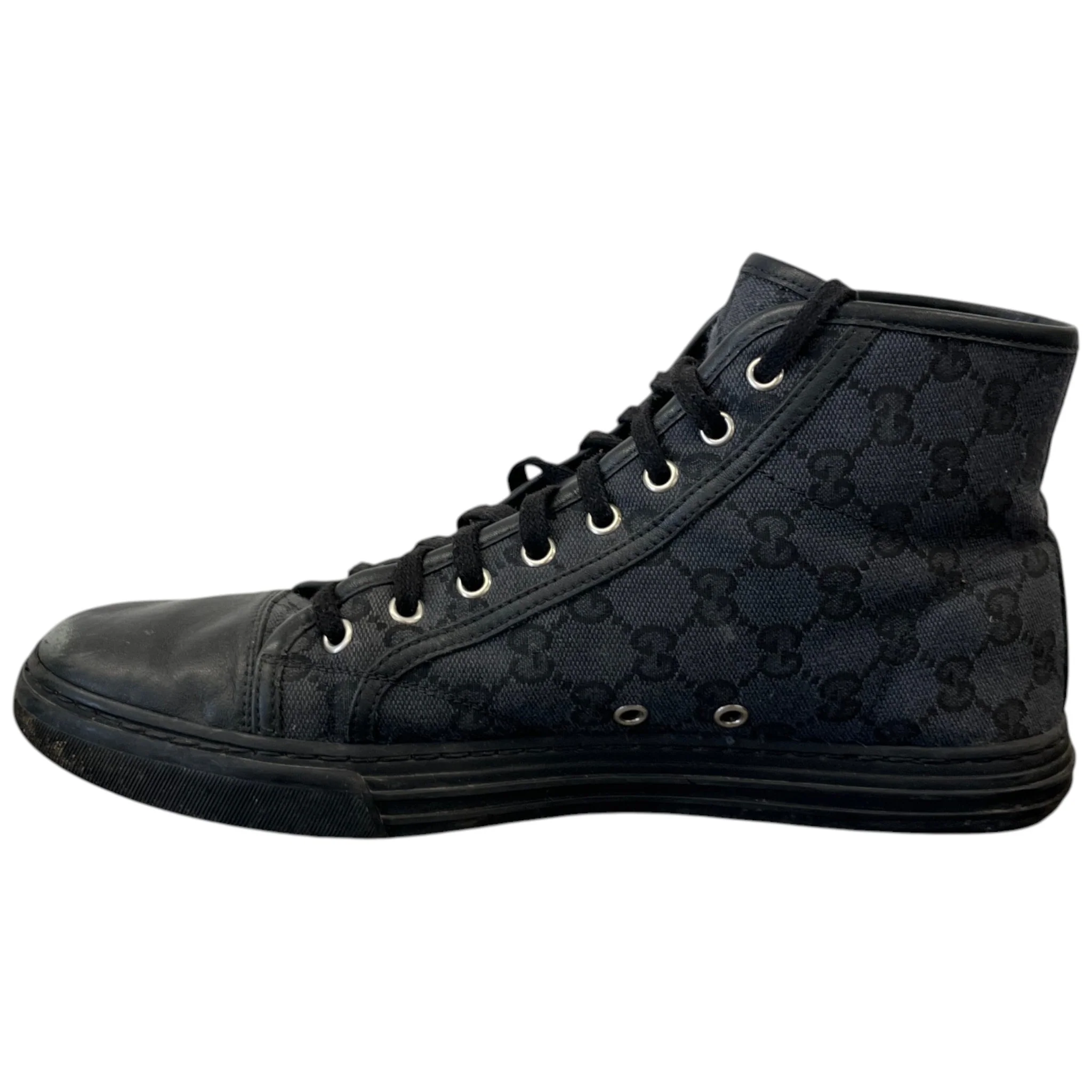 Men's Gg Supreme High Trainers Black Size EU 42 / UK 8 - Image 2