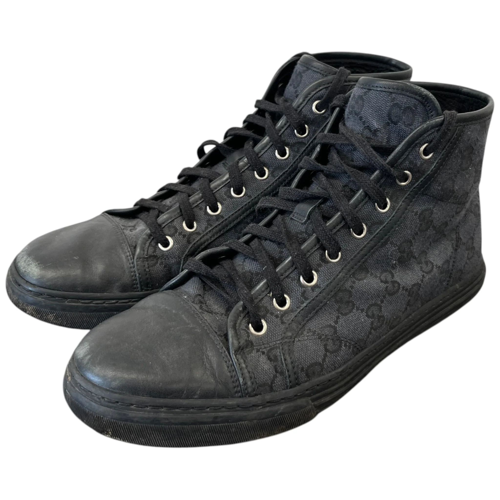 Men's Gg Supreme High Trainers Black Size EU 42 / UK 8 - Image 9