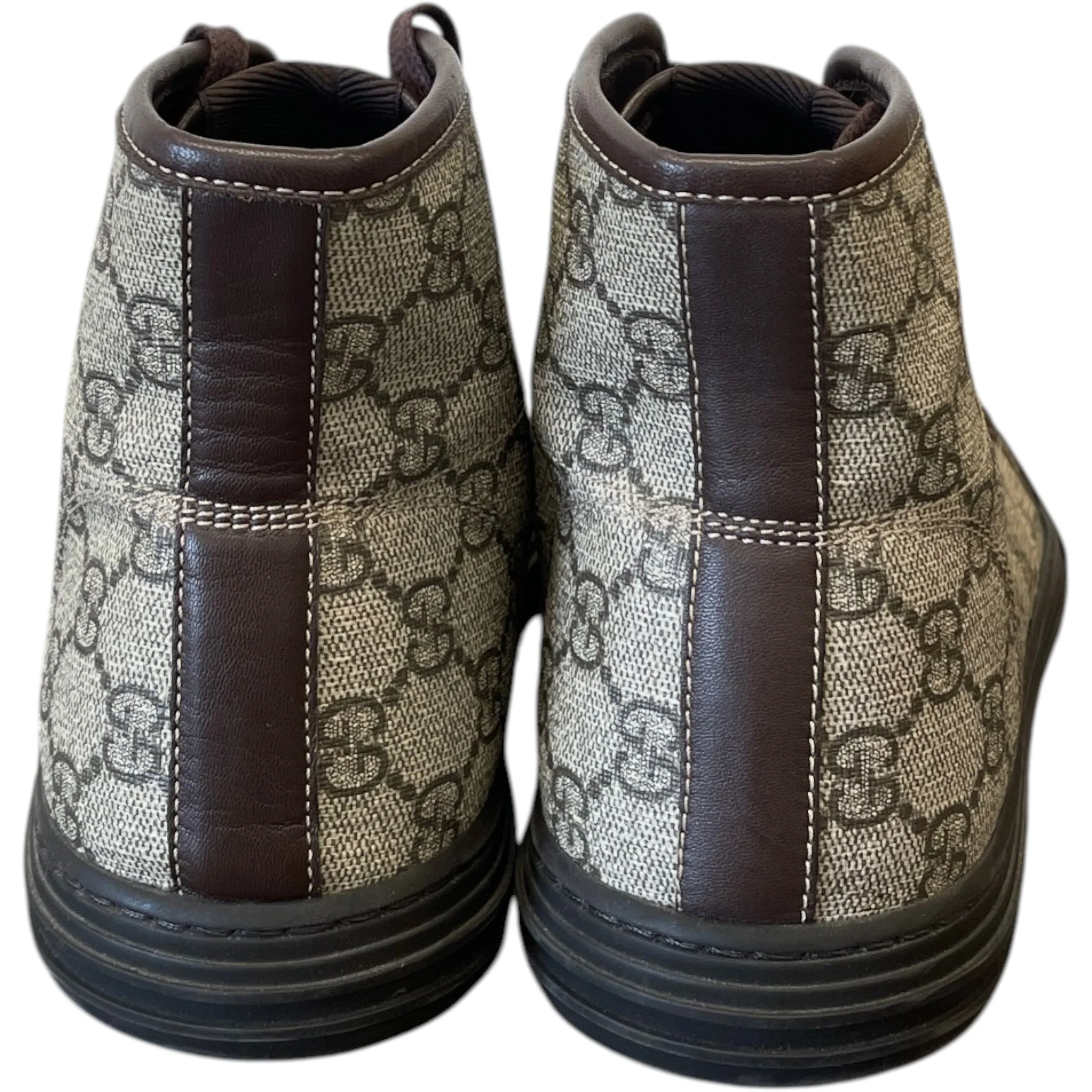 Men's Gg Supreme High Trainers Brown Size EU 41.5 / UK 7.5 - Image 6