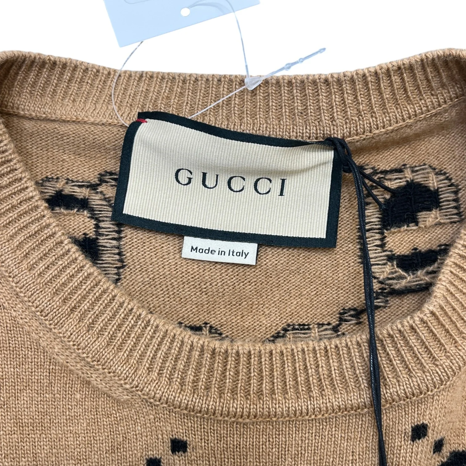 Men's Gg Supreme Jumper Beige Size L - Image 5