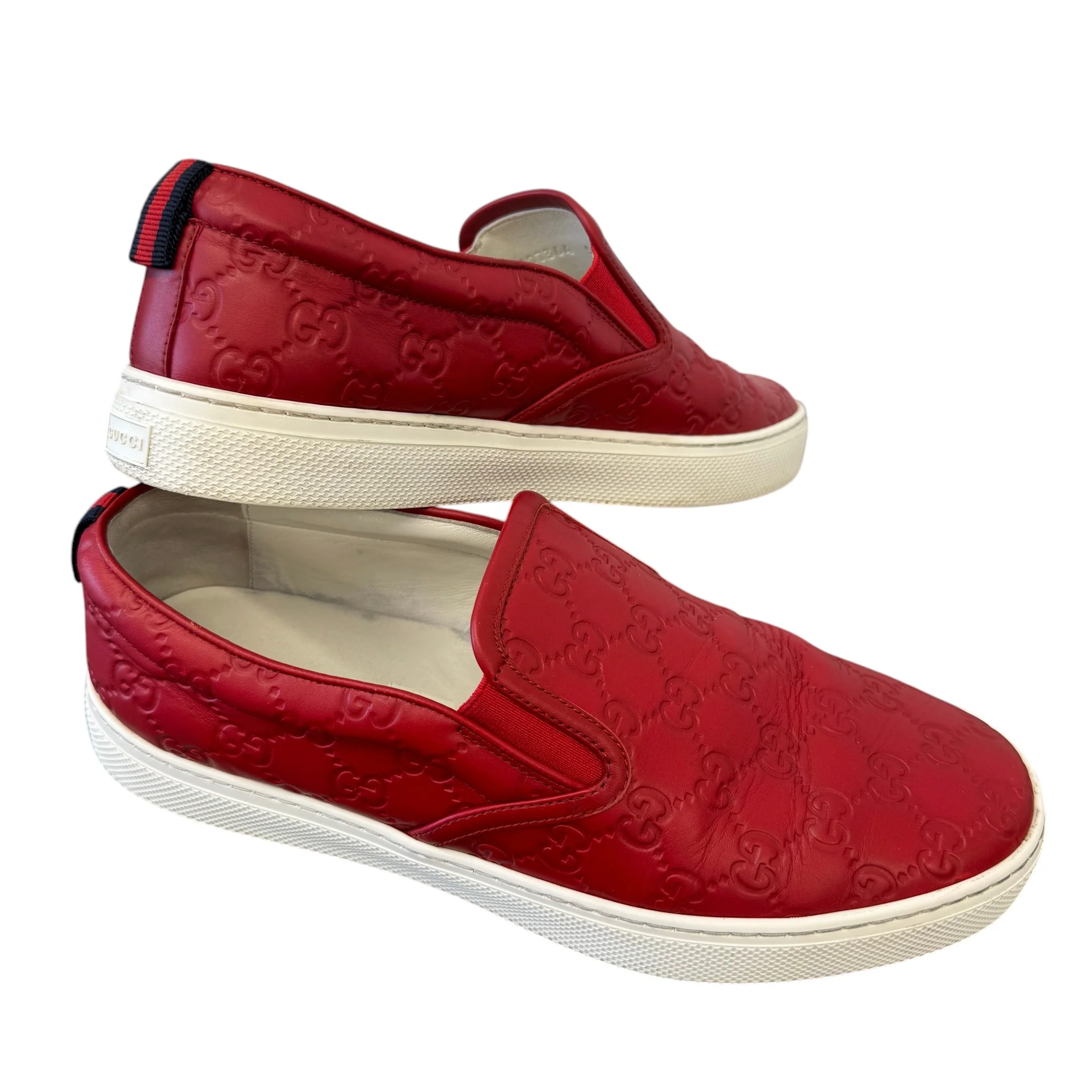 Men's Gg Supreme Loafers Red Size EU 43 / UK 9 - Image 10