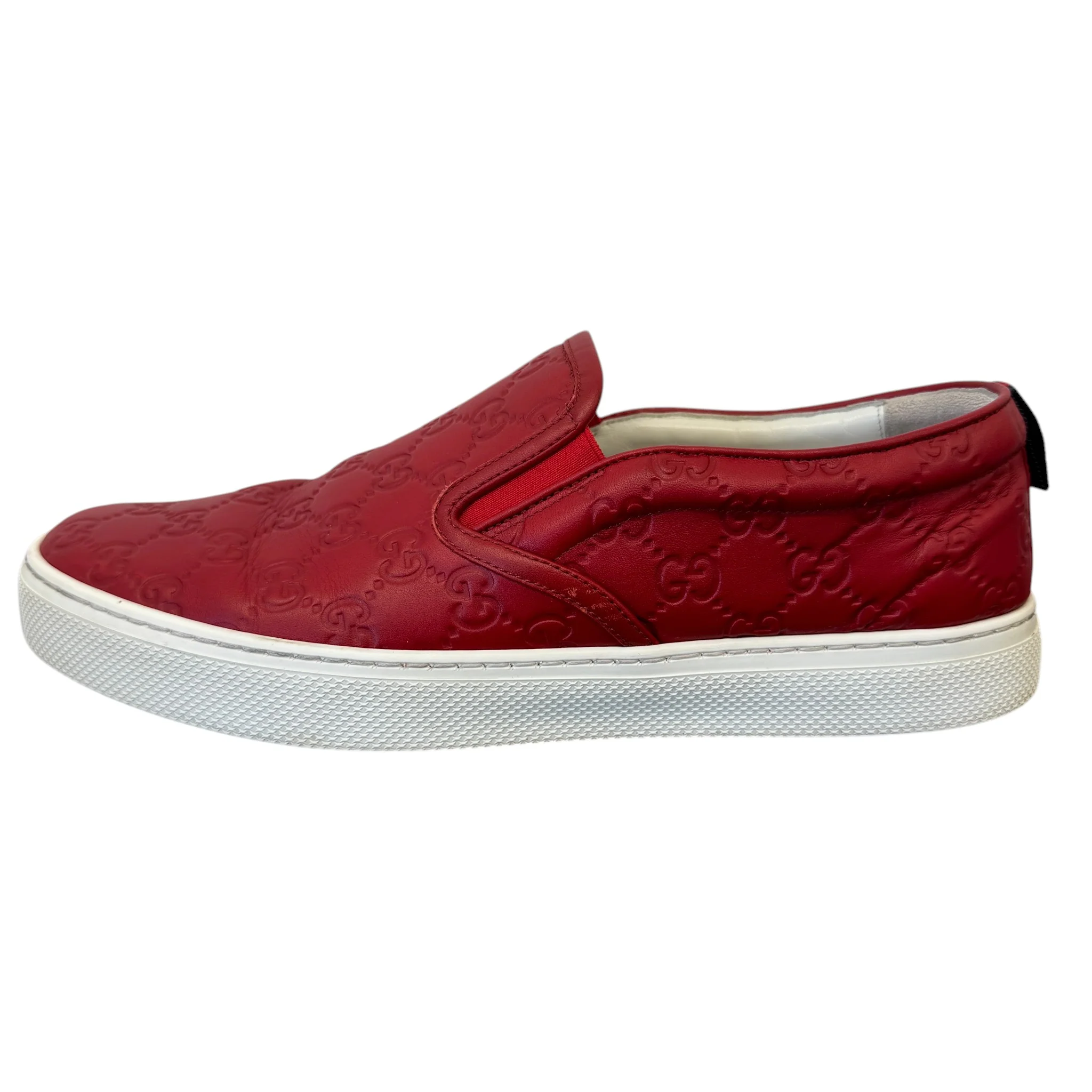 Men's Gg Supreme Loafers Red Size EU 43 / UK 9 - Image 4