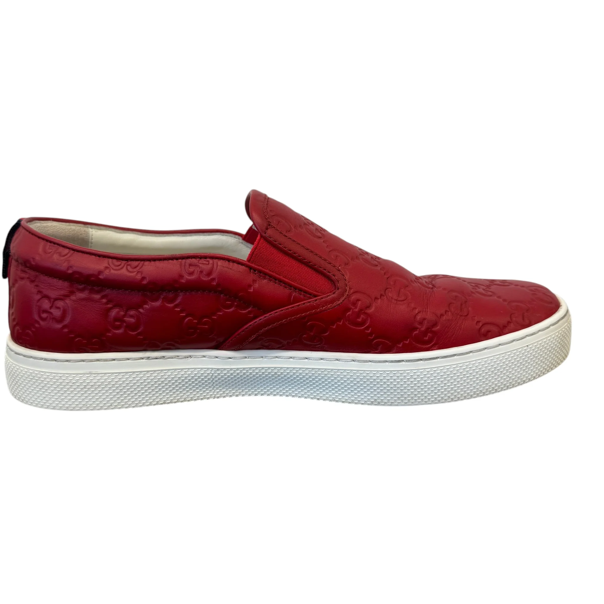 Men's Gg Supreme Loafers Red Size EU 43 / UK 9 - Image 5