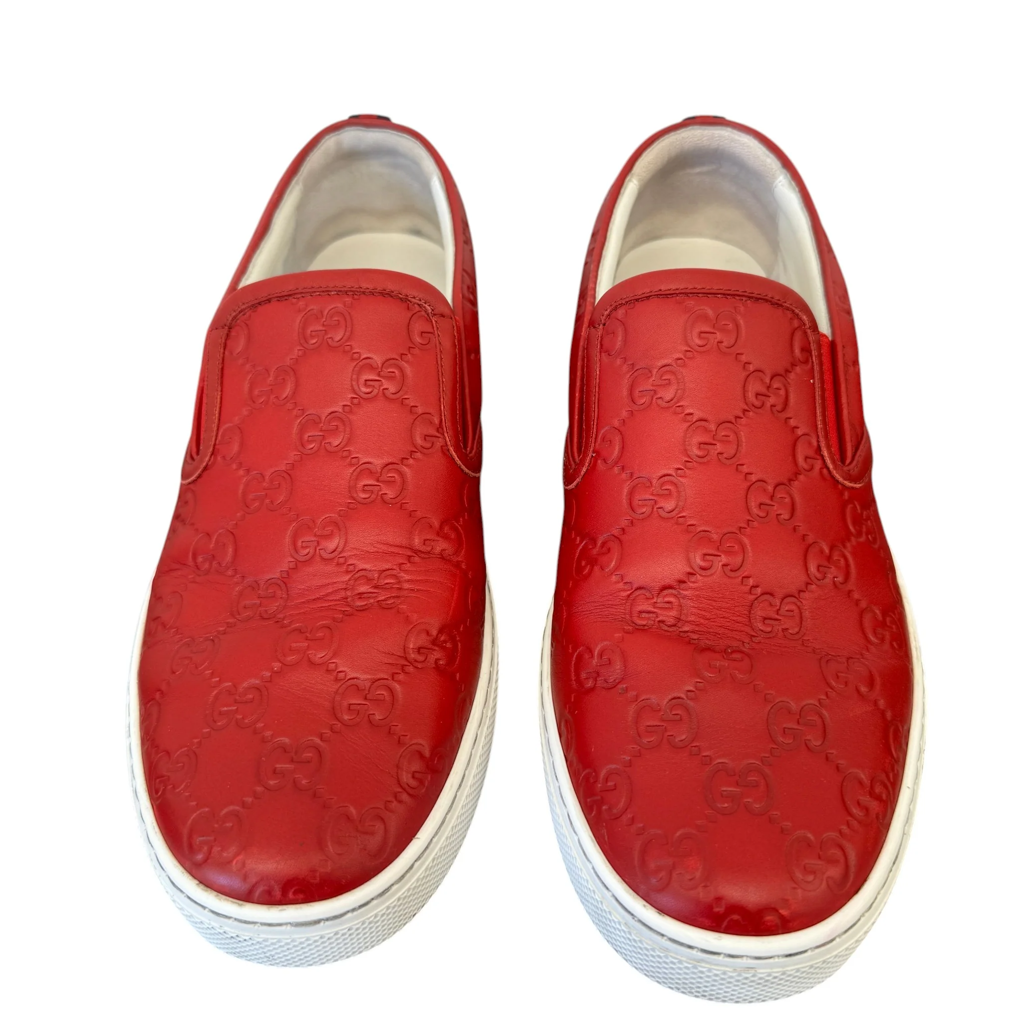 Men's Gg Supreme Loafers Red Size EU 43 / UK 9 - Image 6