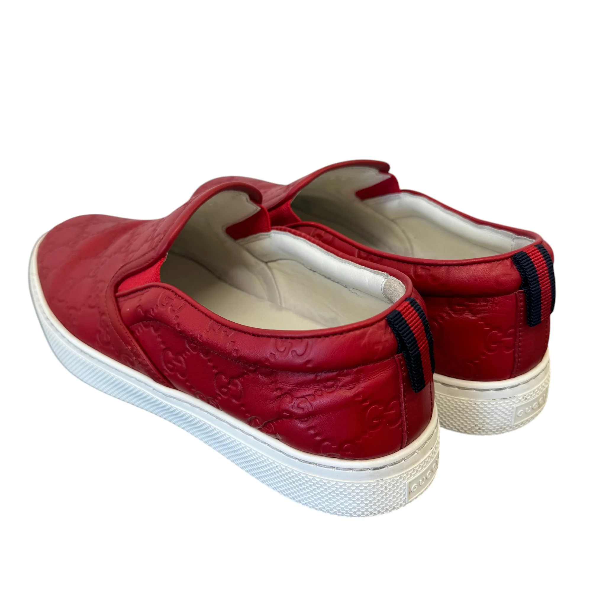 Men's Gg Supreme Loafers Red Size EU 43 / UK 9 - Image 8