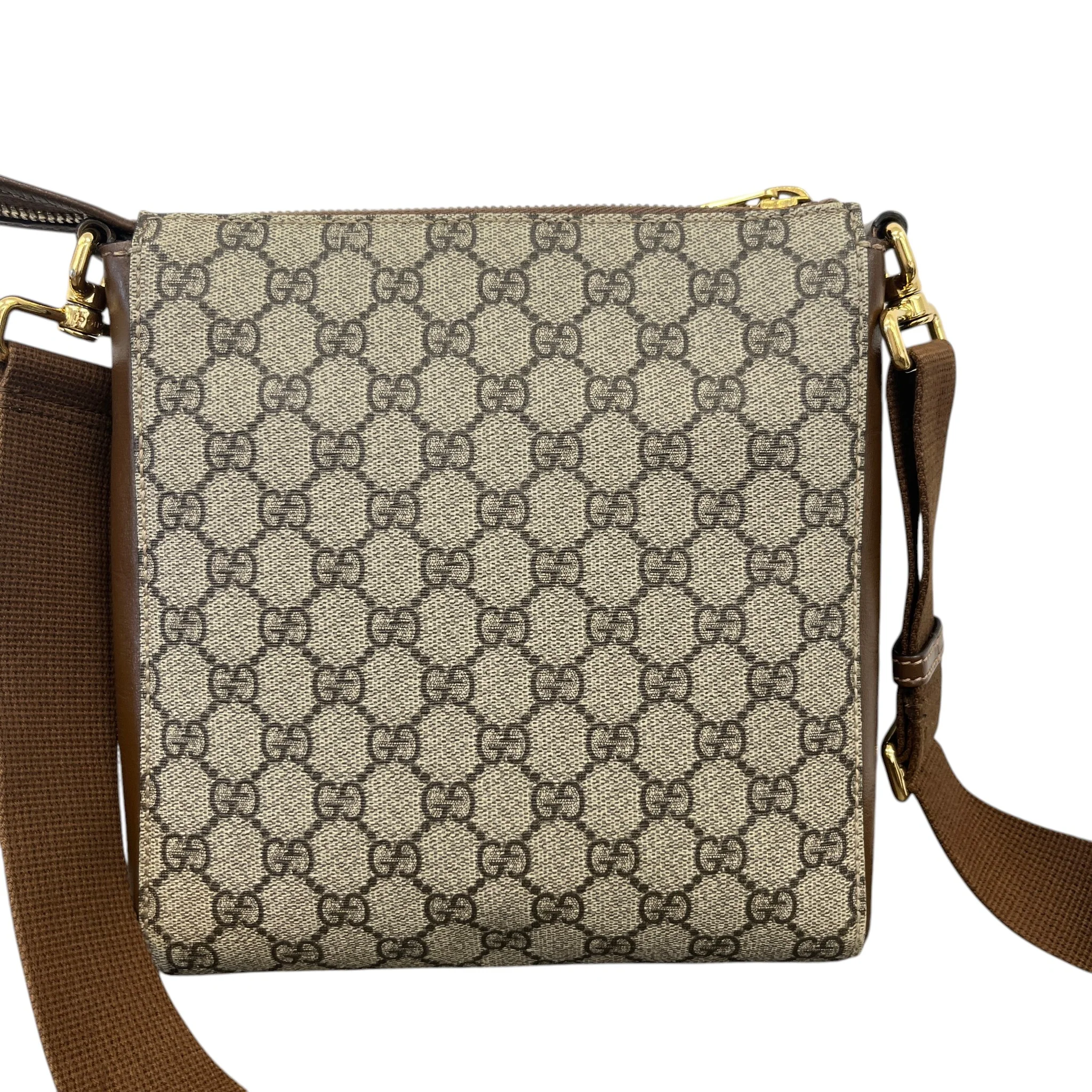 Men's Gg Supreme Messenger Bag Beige - Image 3