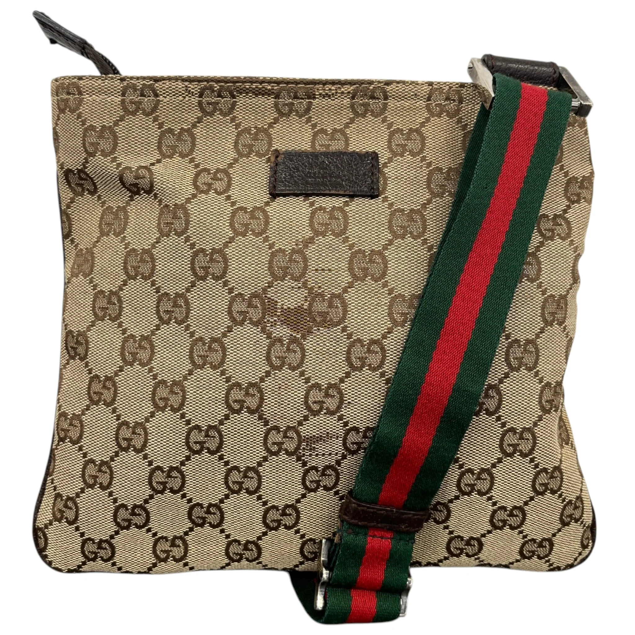 Men's Gg Supreme Messenger Bag Beige