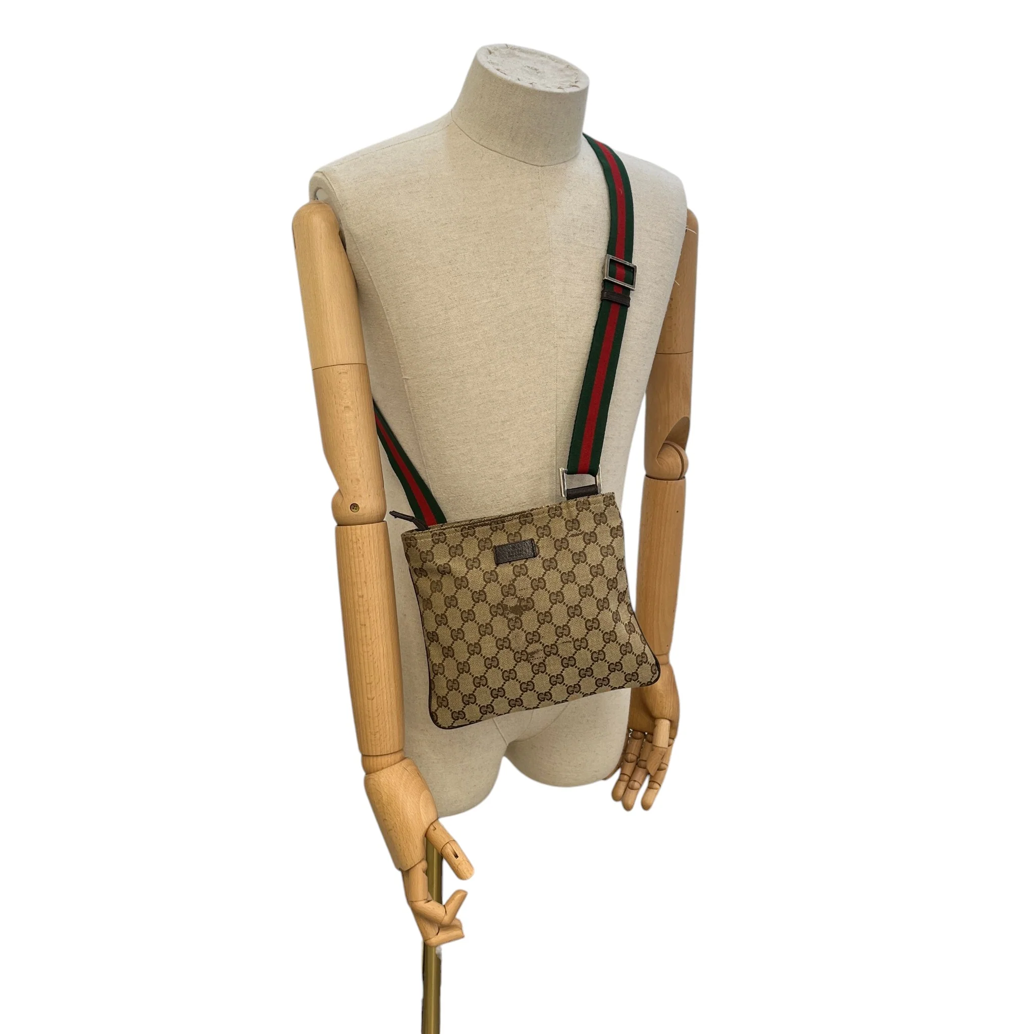 Men's Gg Supreme Messenger Bag Beige - Image 2