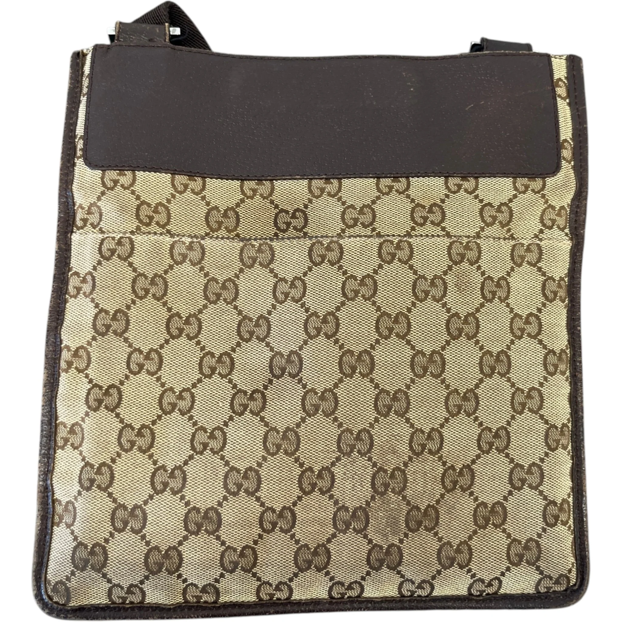 Men's Gg Supreme Messenger Bag Beige - Image 3