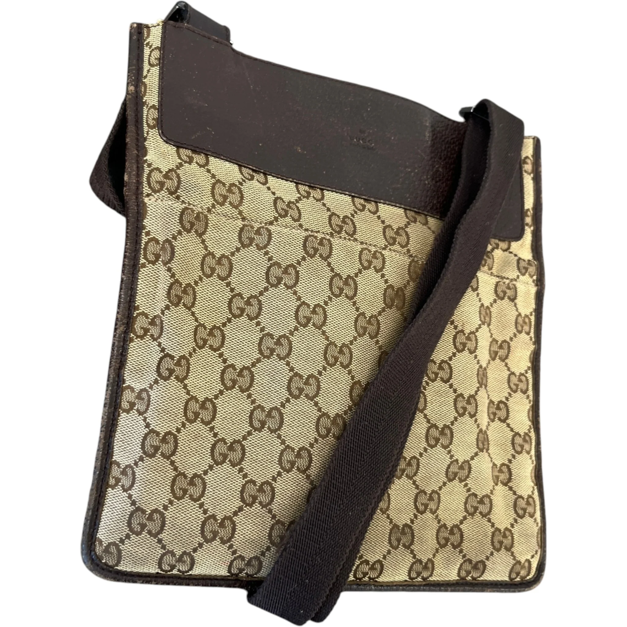 Men's Gg Supreme Messenger Bag Beige - Image 4