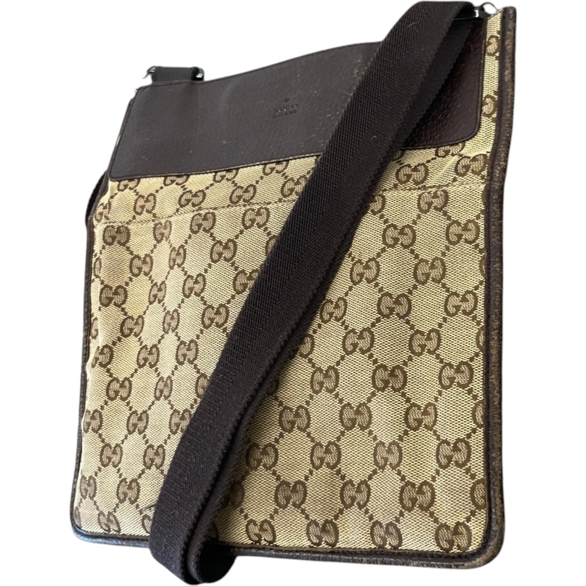 Men's Gg Supreme Messenger Bag Beige - Image 5