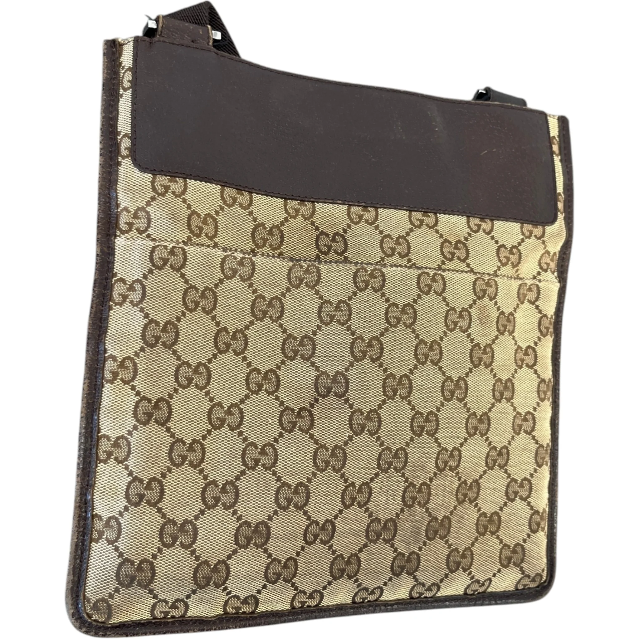 Men's Gg Supreme Messenger Bag Beige - Image 6