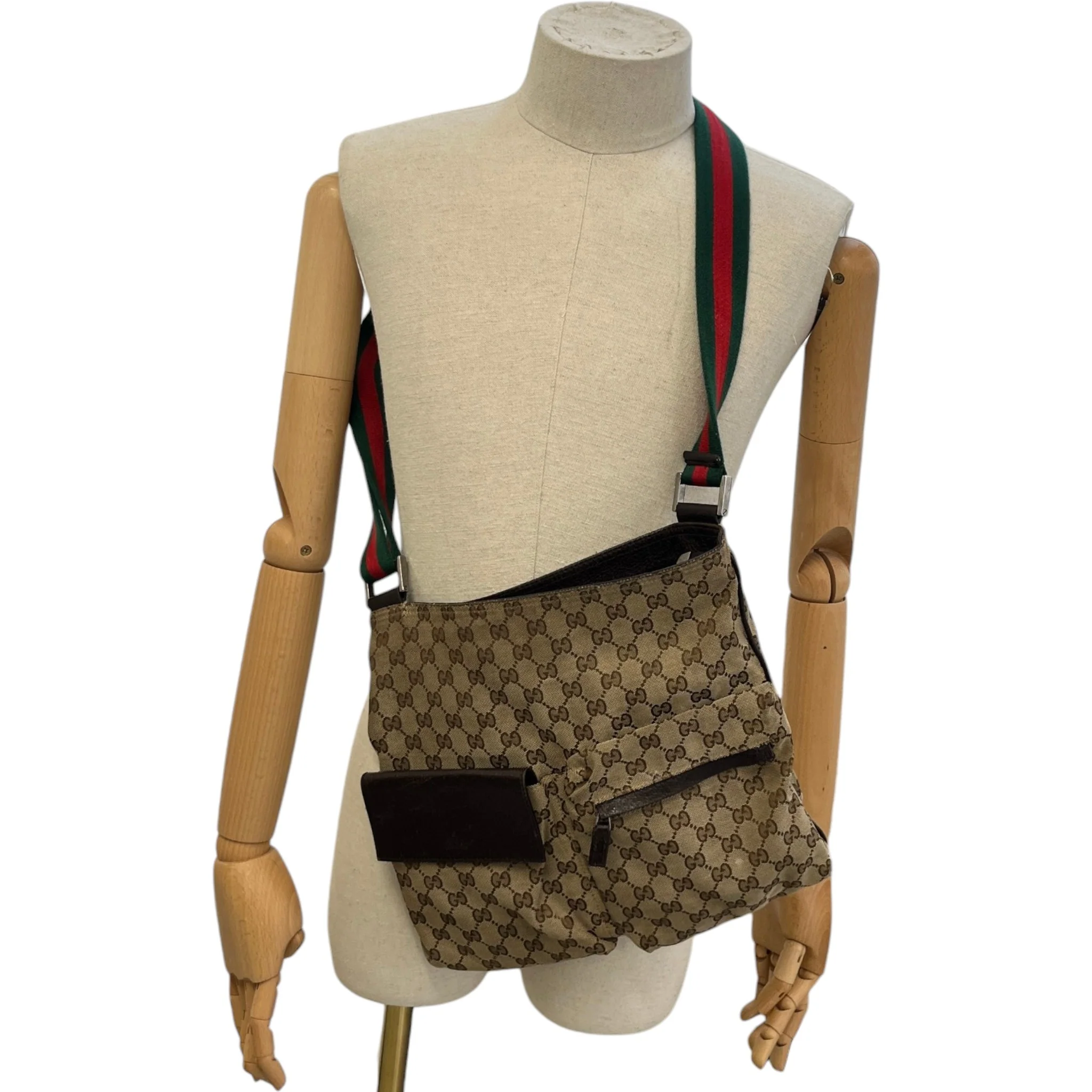 Men's Gg Supreme Messenger Bag Beige - Image 2