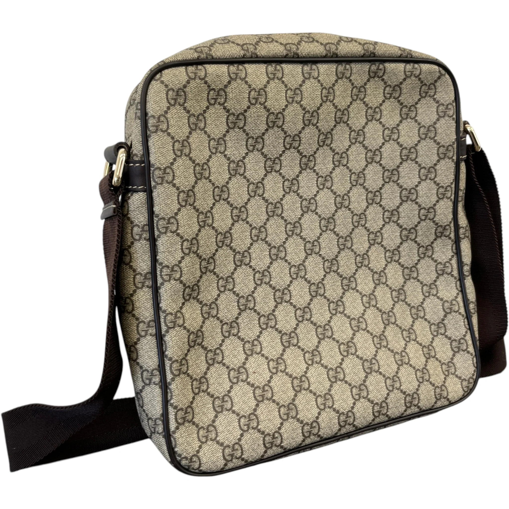 Men's Gg Supreme Messenger Bag Beige - Image 6