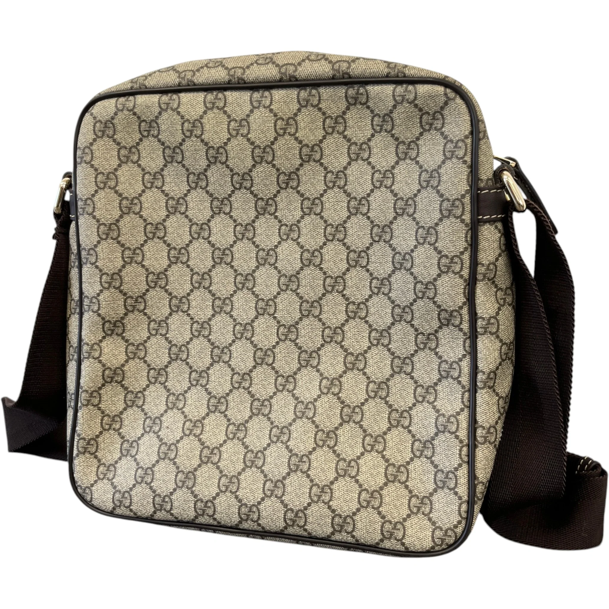 Men's Gg Supreme Messenger Bag Beige - Image 7