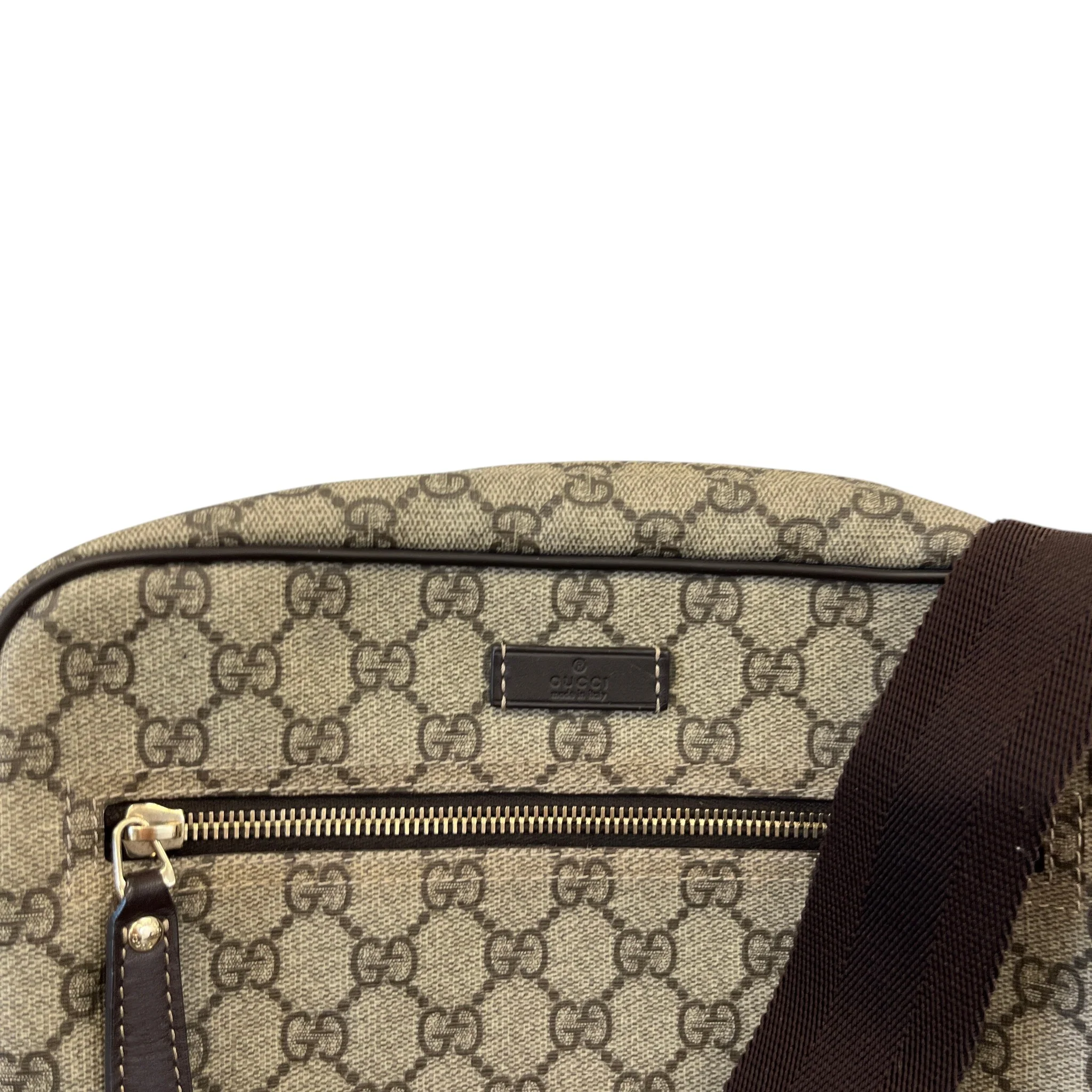 Men's Gg Supreme Messenger Bag Beige - Image 9