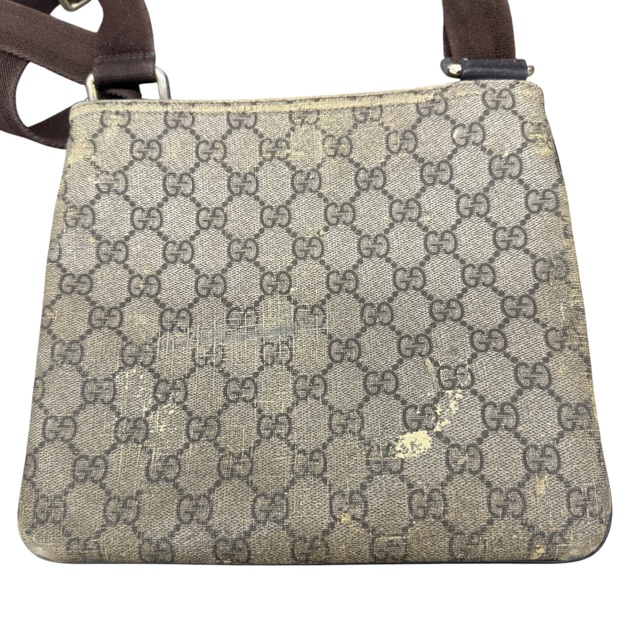 Men's Gg Supreme Messenger Bag Beige - Image 3