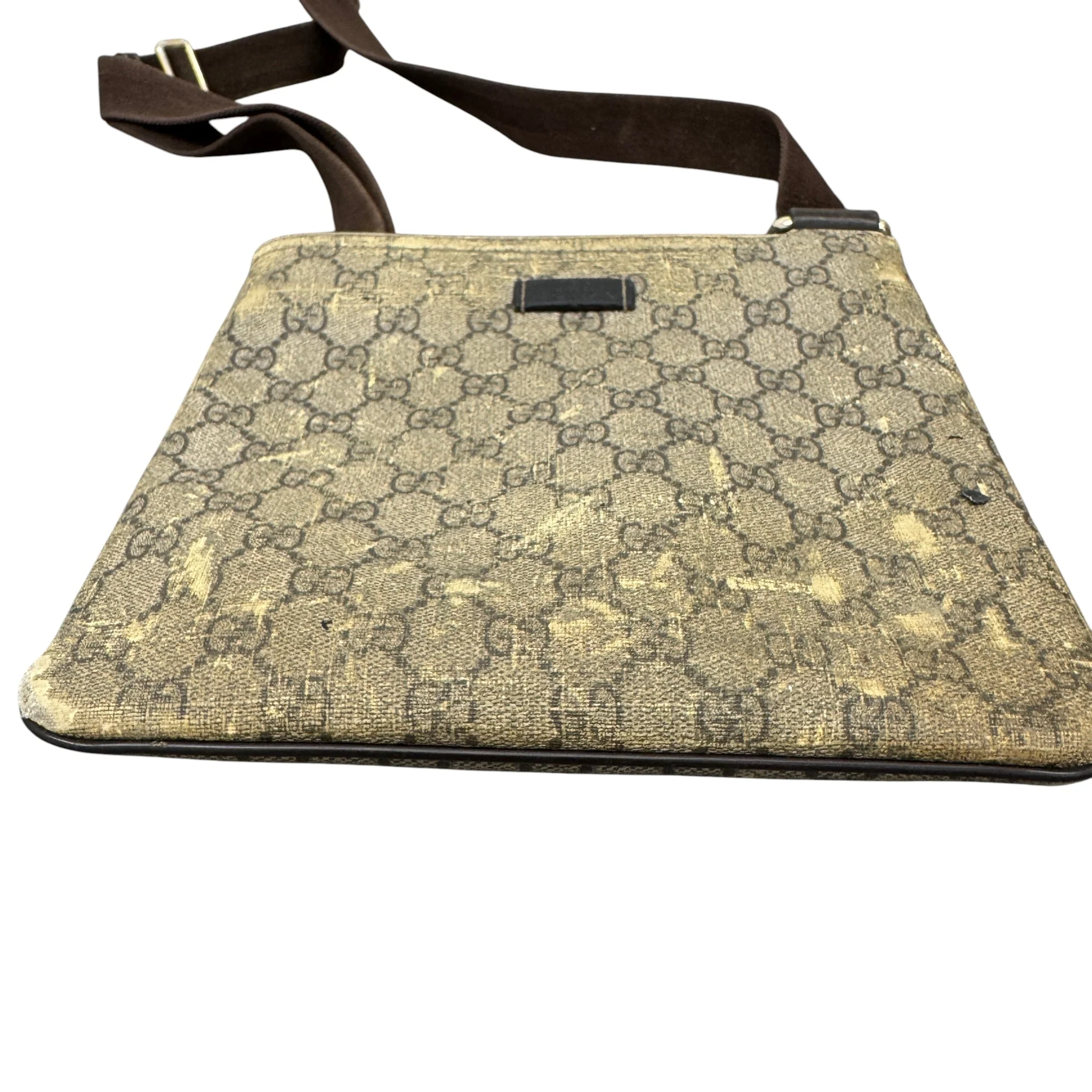 Men's Gg Supreme Messenger Bag Beige - Image 6